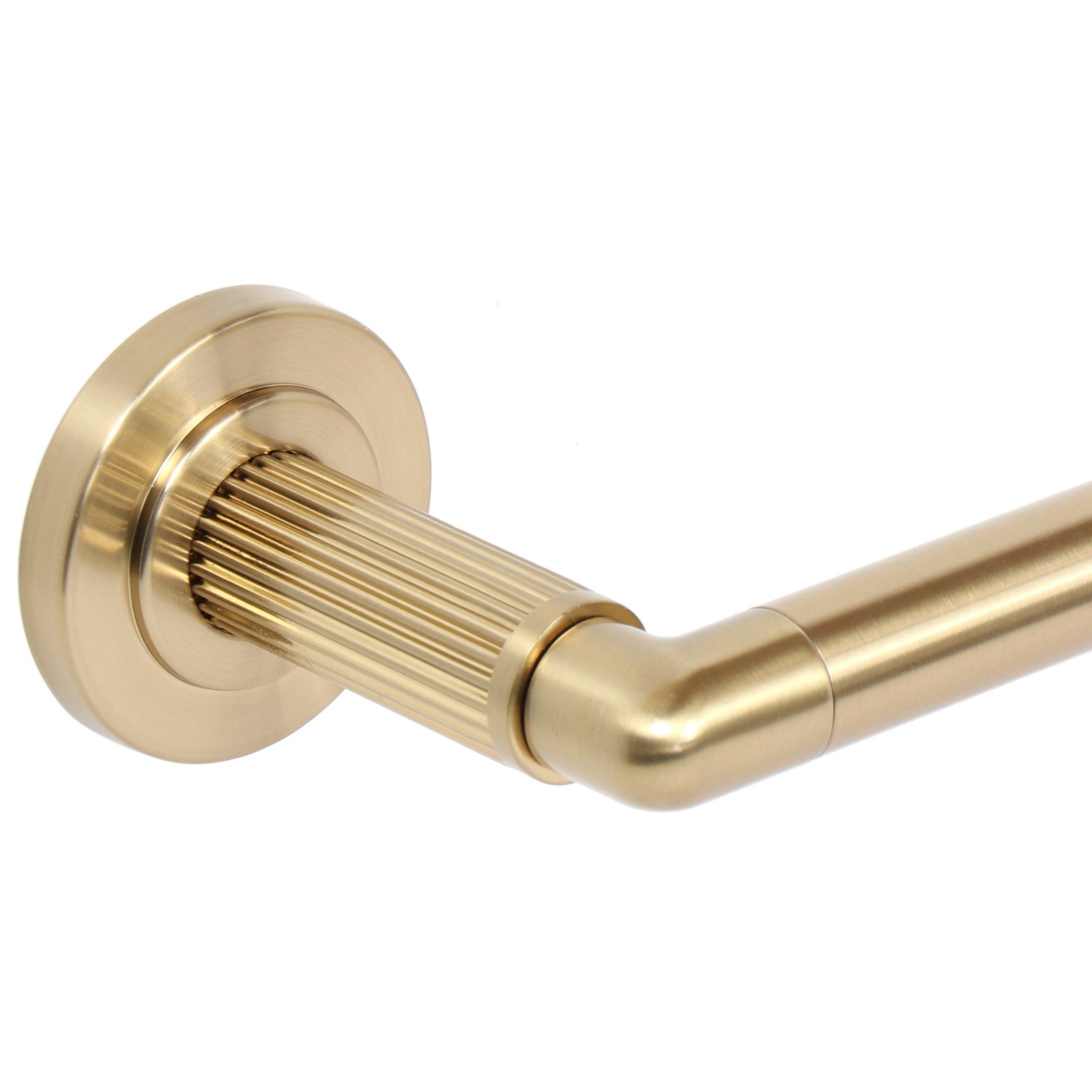 Basel Brushed Gold 24 in. Towel Bar