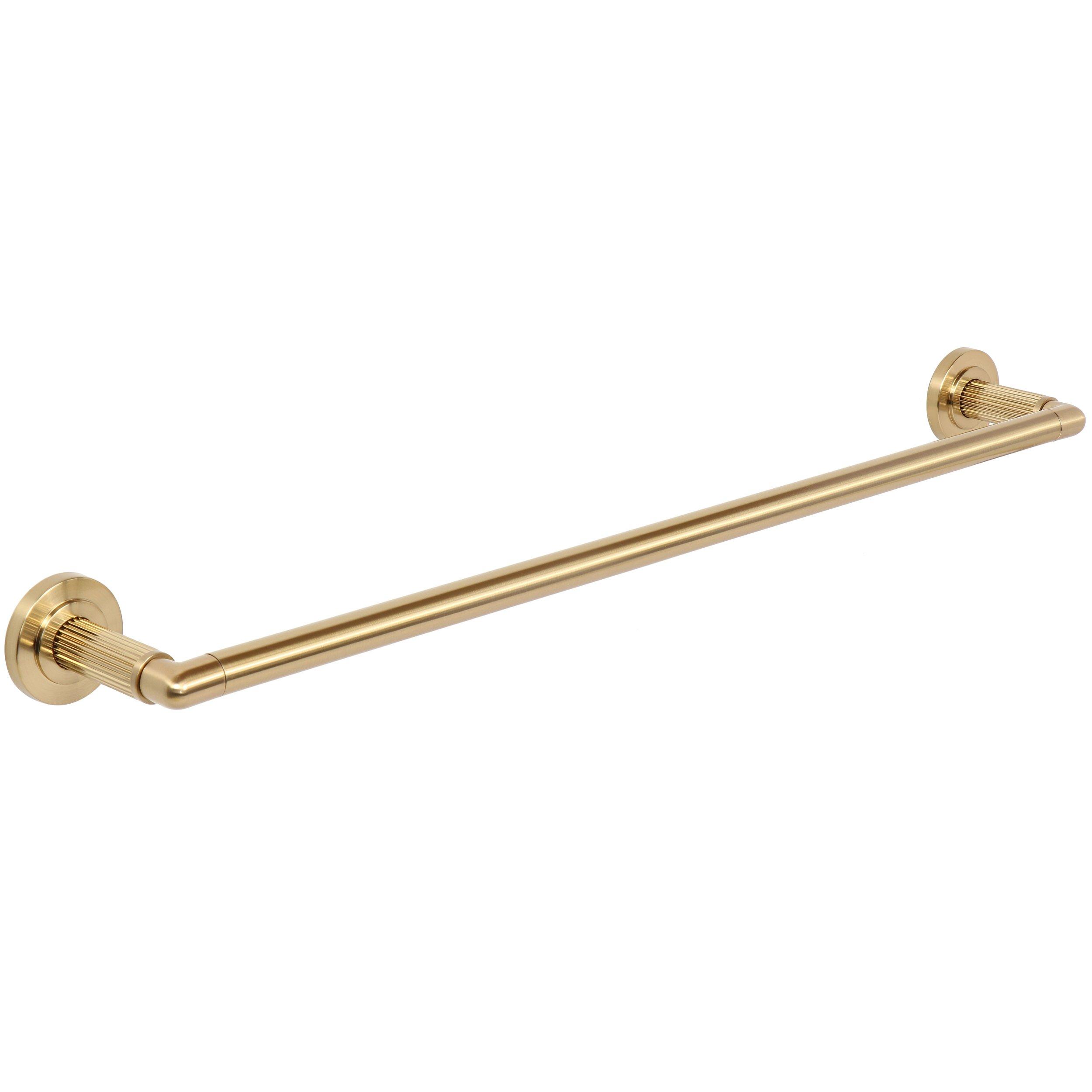 Basel Brushed Gold 24 in. Towel Bar