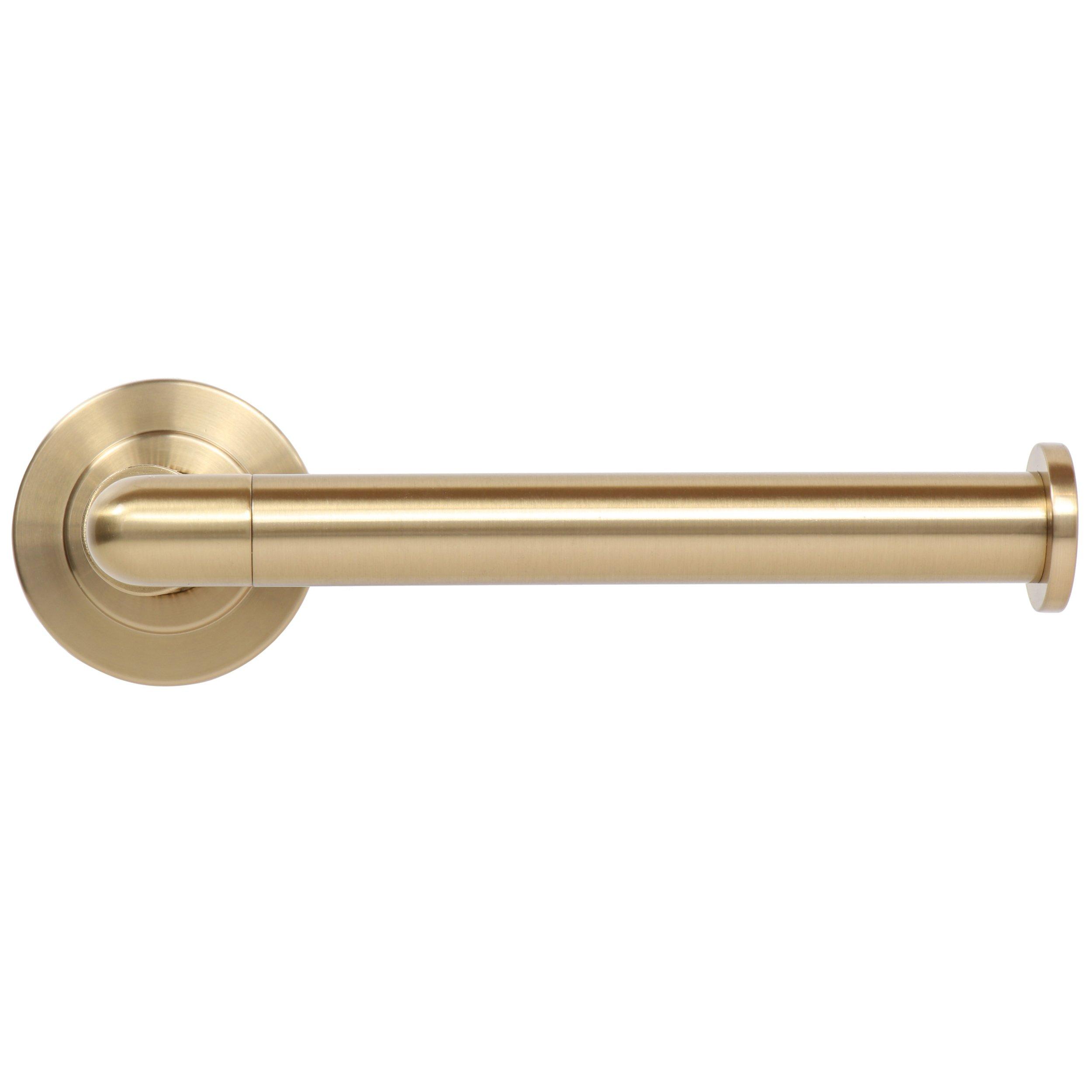 Basel Brushed Gold Toilet Paper Holder