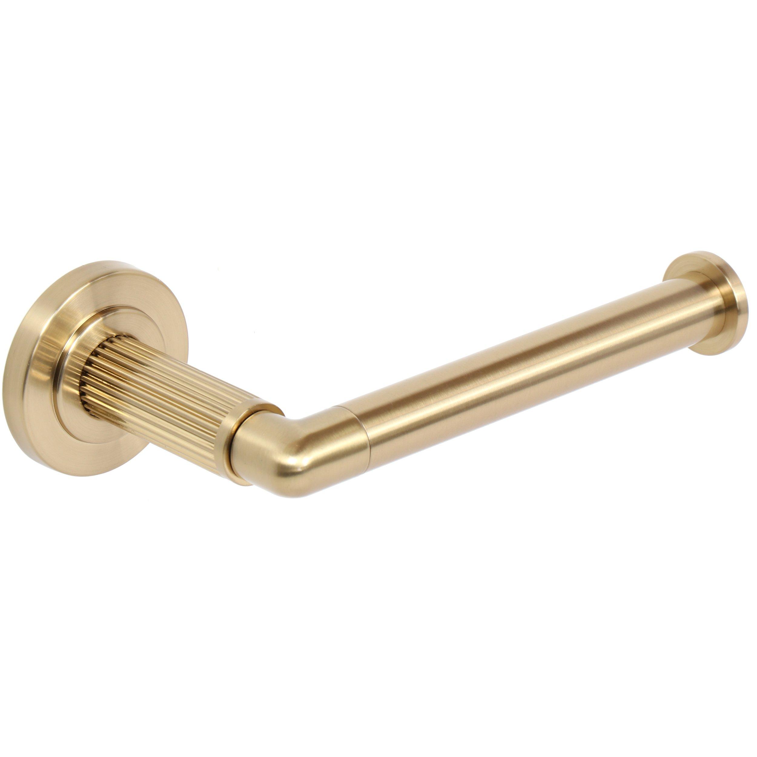 Basel Brushed Gold Toilet Paper Holder