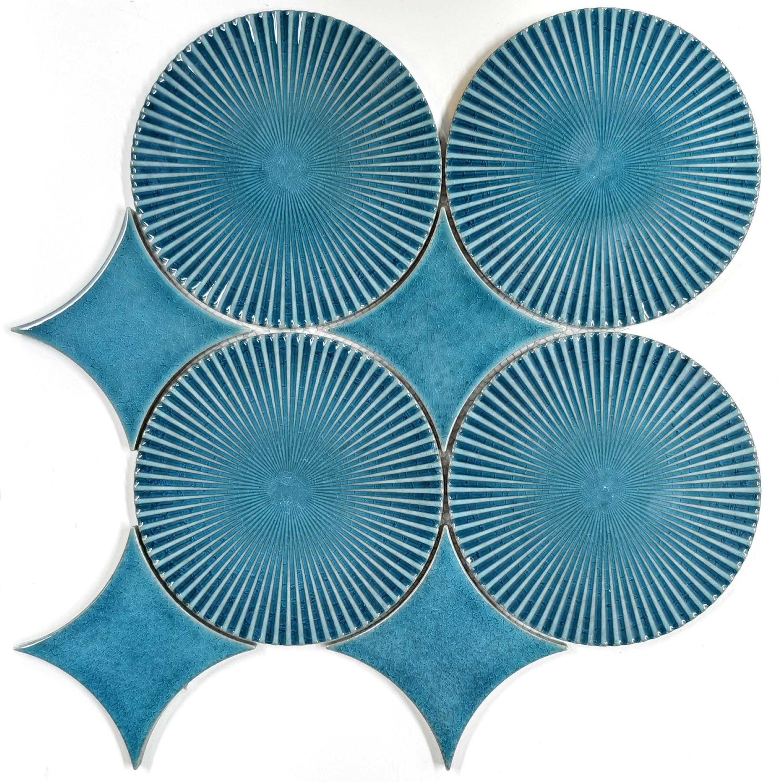 Celeste Circle Ceramic Mosaic