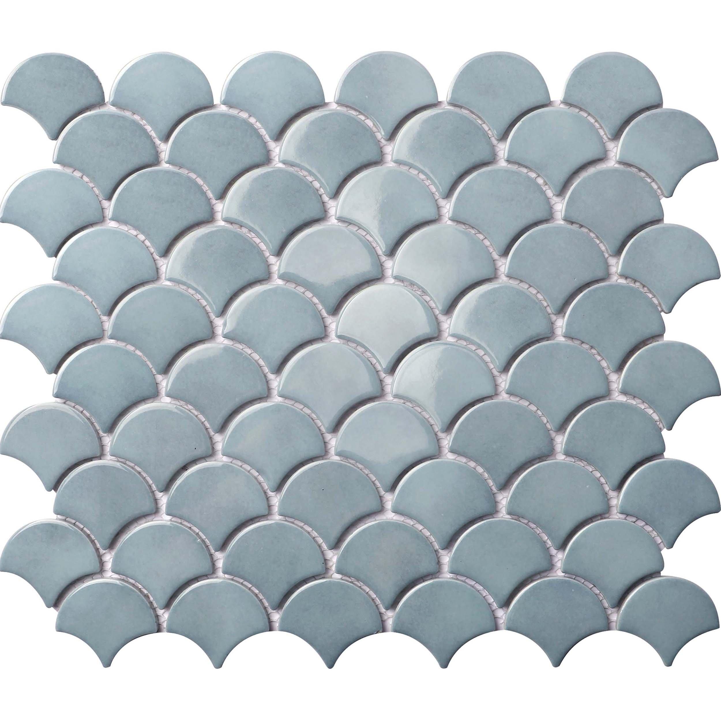 La Jolla Fan Porcelain Mosaic