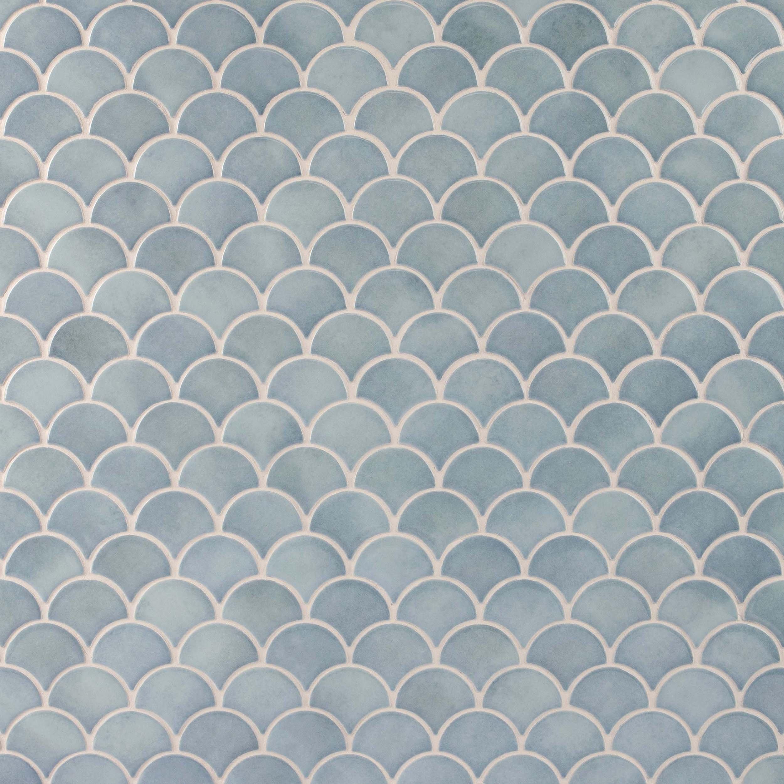 La Jolla Fan Porcelain Mosaic