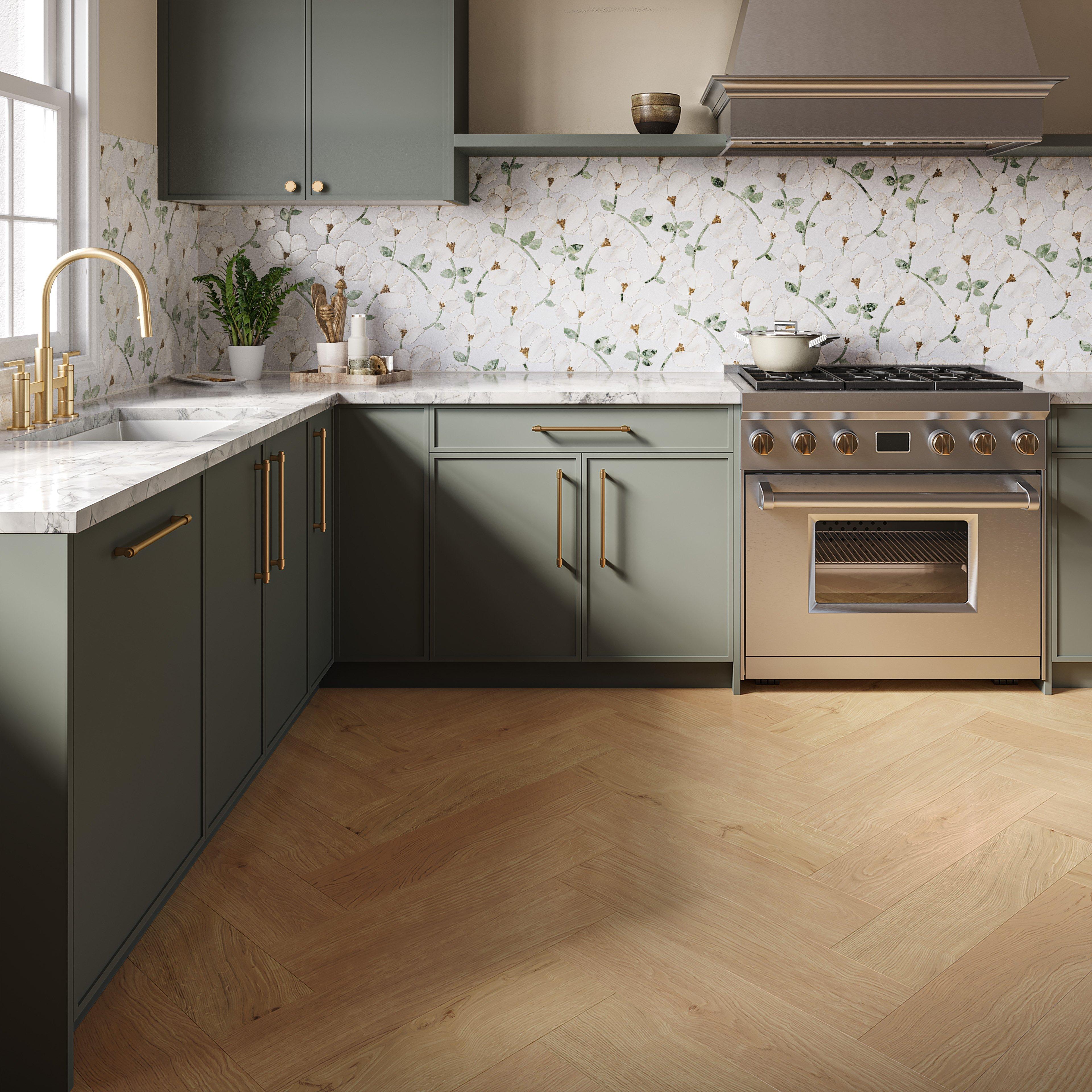 Asher Bridge Brushed Gold Kitchen Faucet