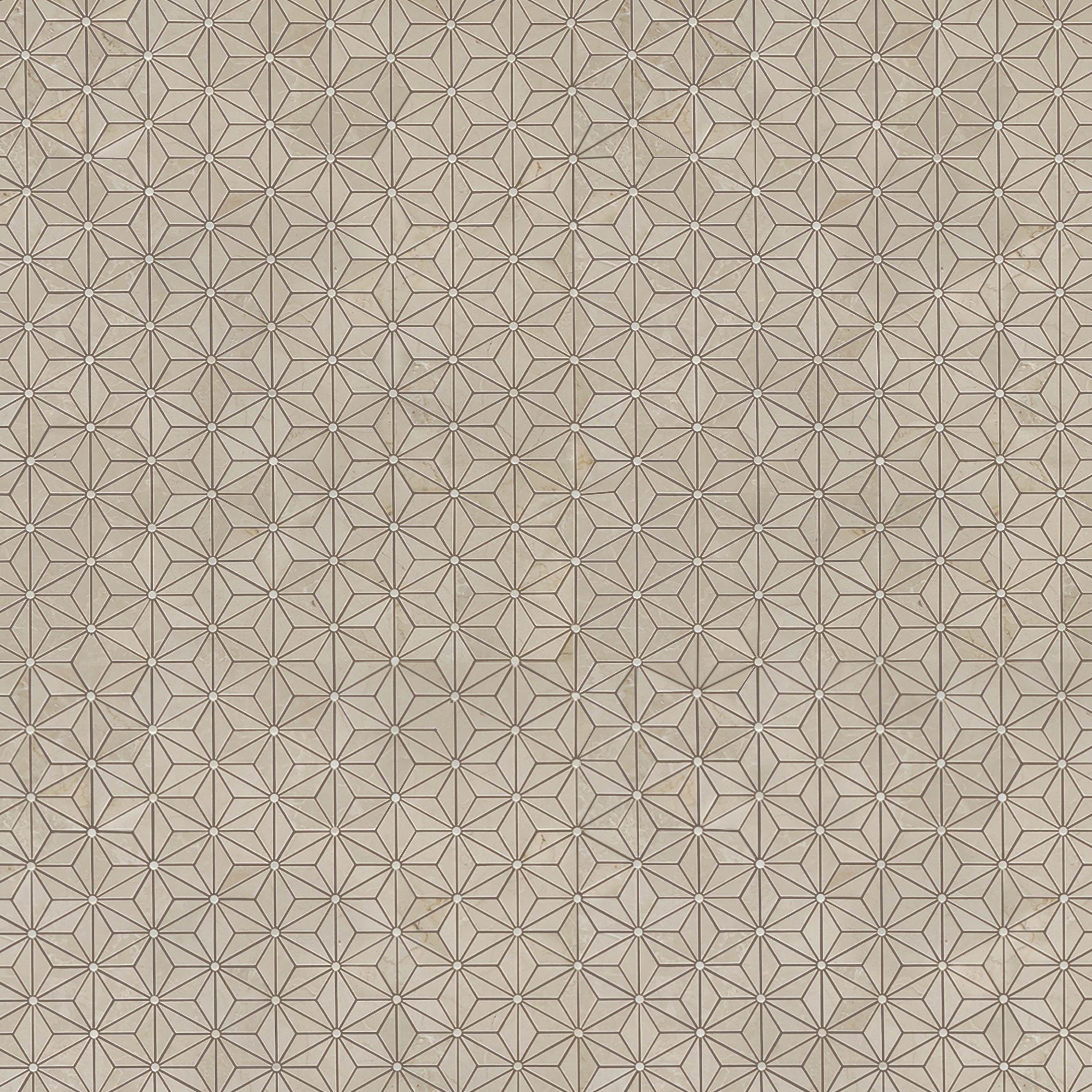 Nova Botticino Dolomite Honed Marble Mosaic