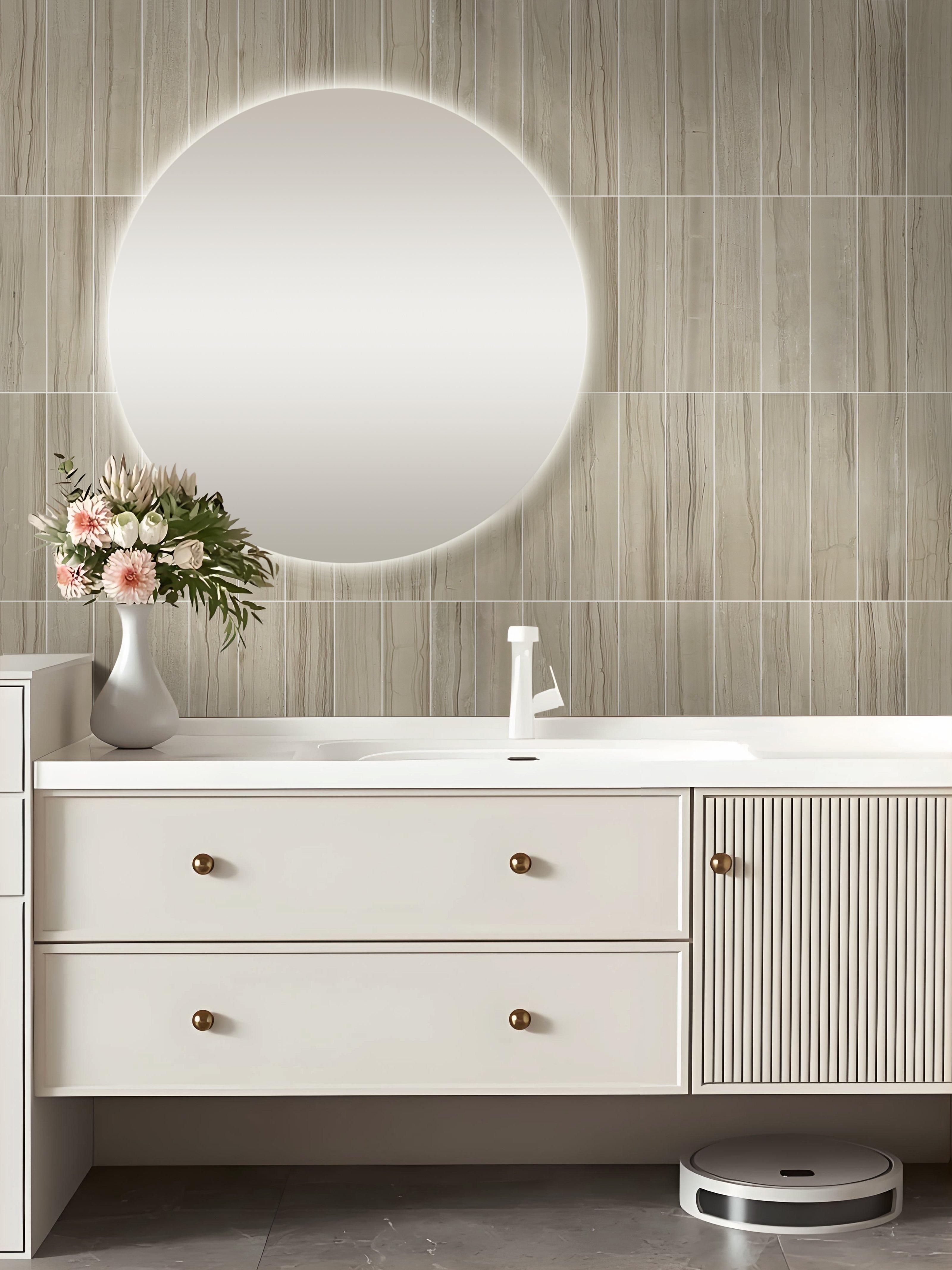 Mocha Honed Marble Tile