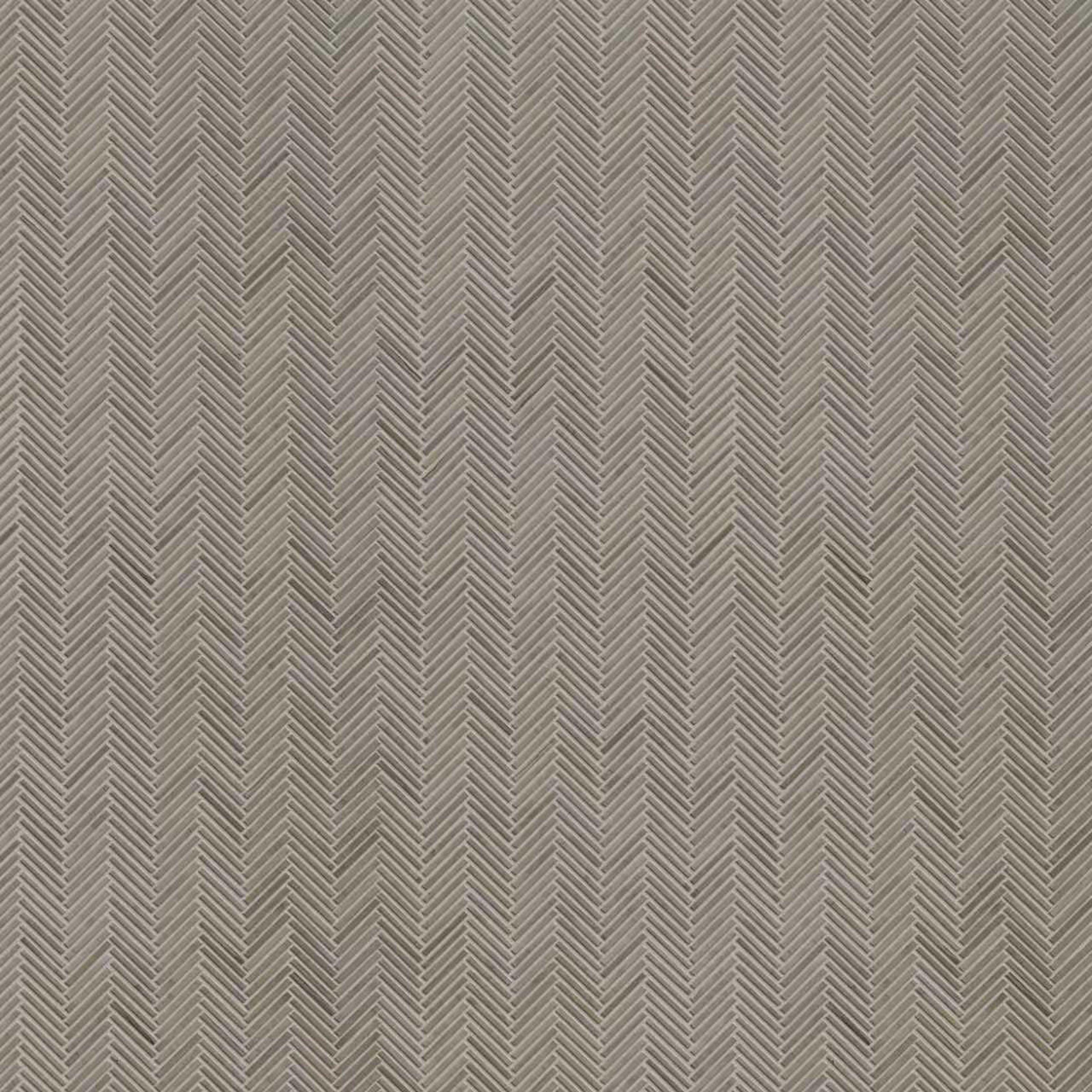 Mocha Herringbone Honed Marble Mosaic