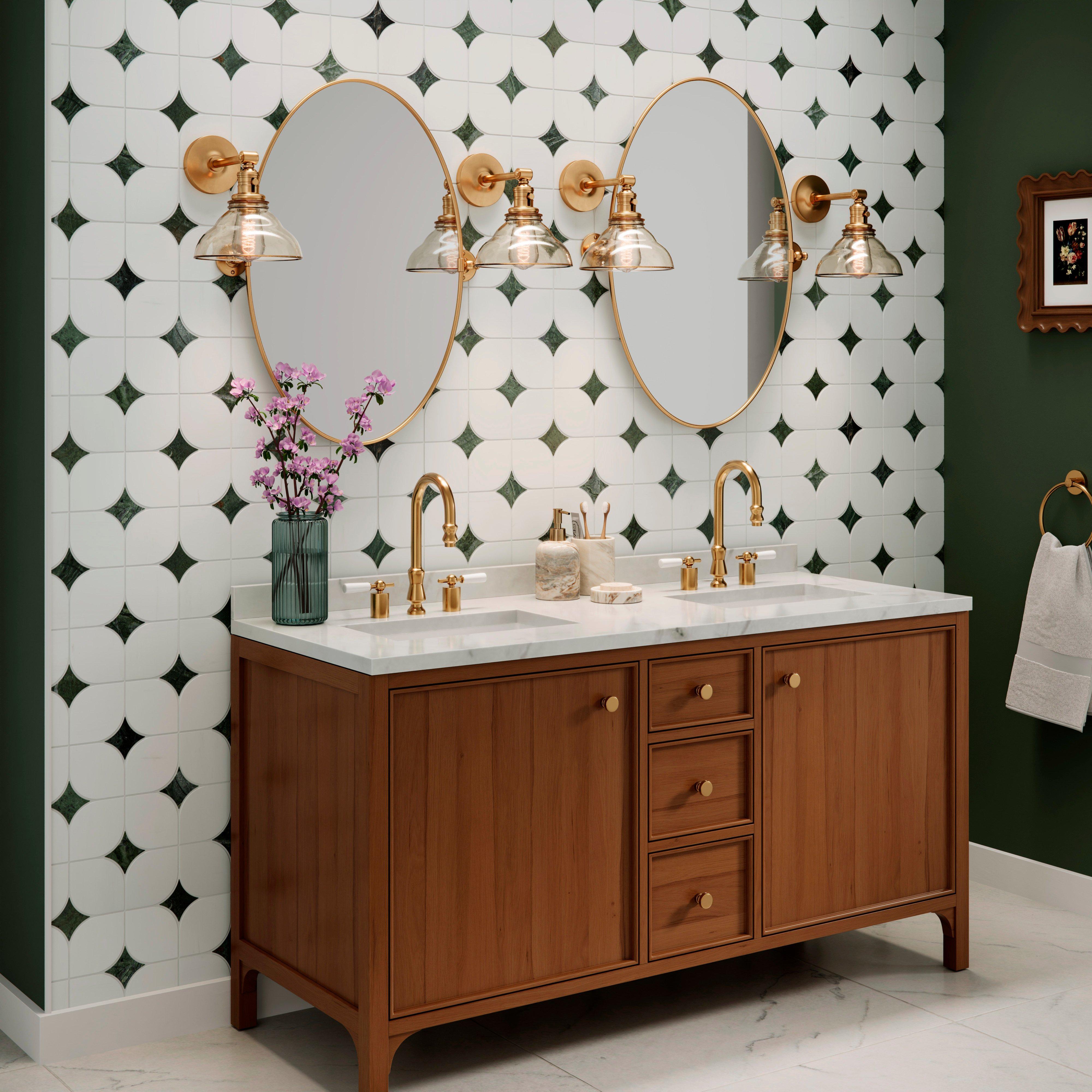 Felix Dolomite Green Honed Marble Mosaic