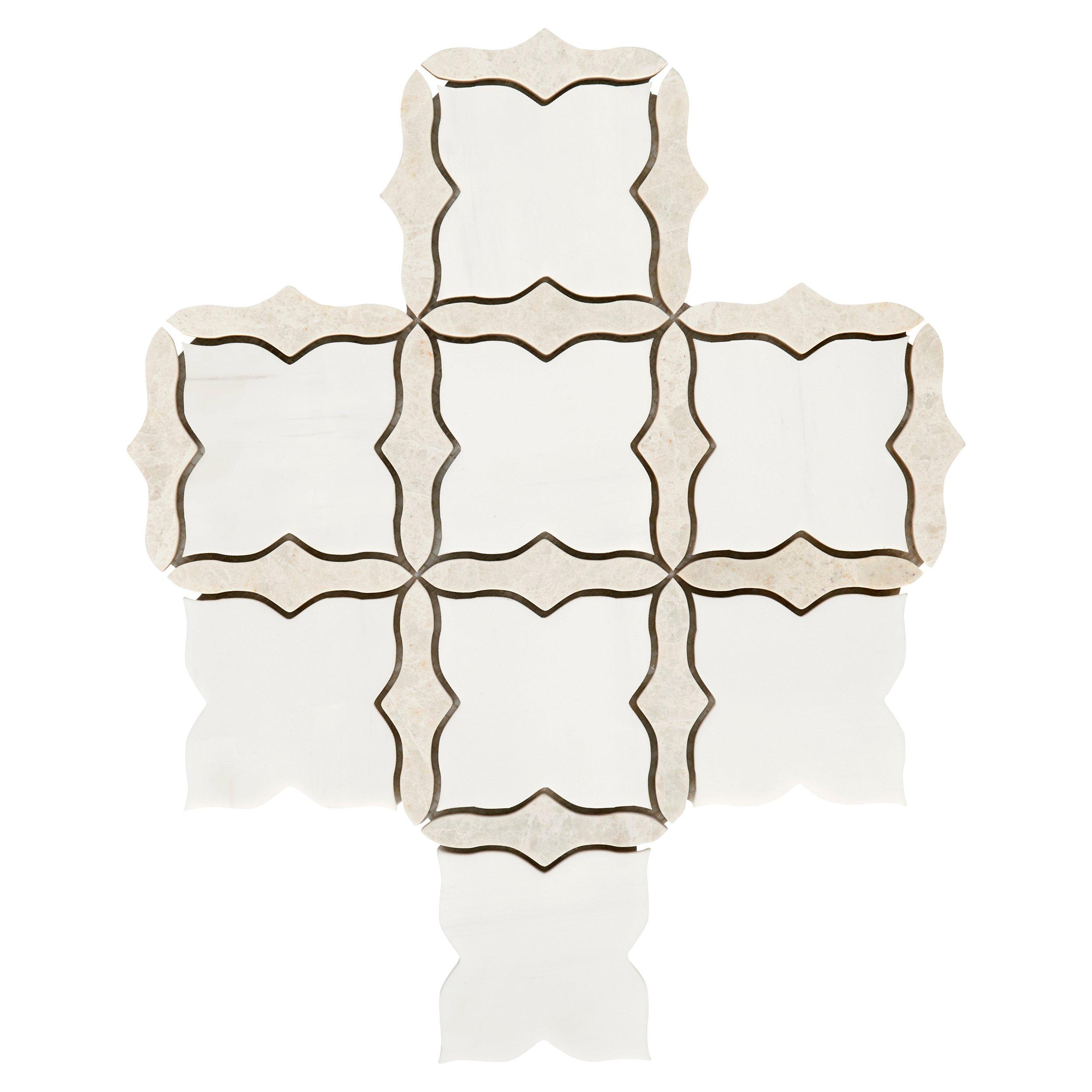 Grenada Dolomite Beige Polished Marble Mosaic