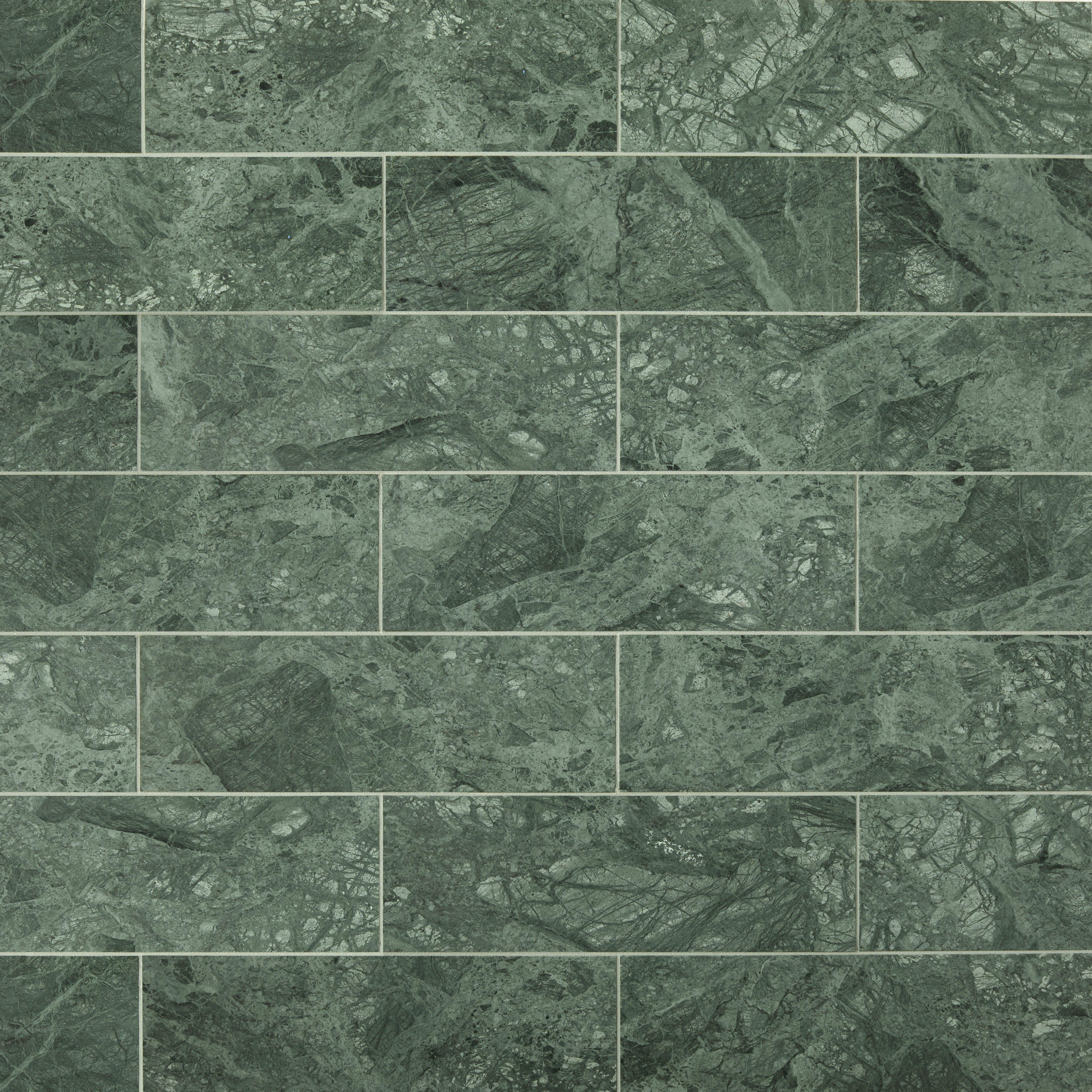 Raja Green Honed Marble Tile