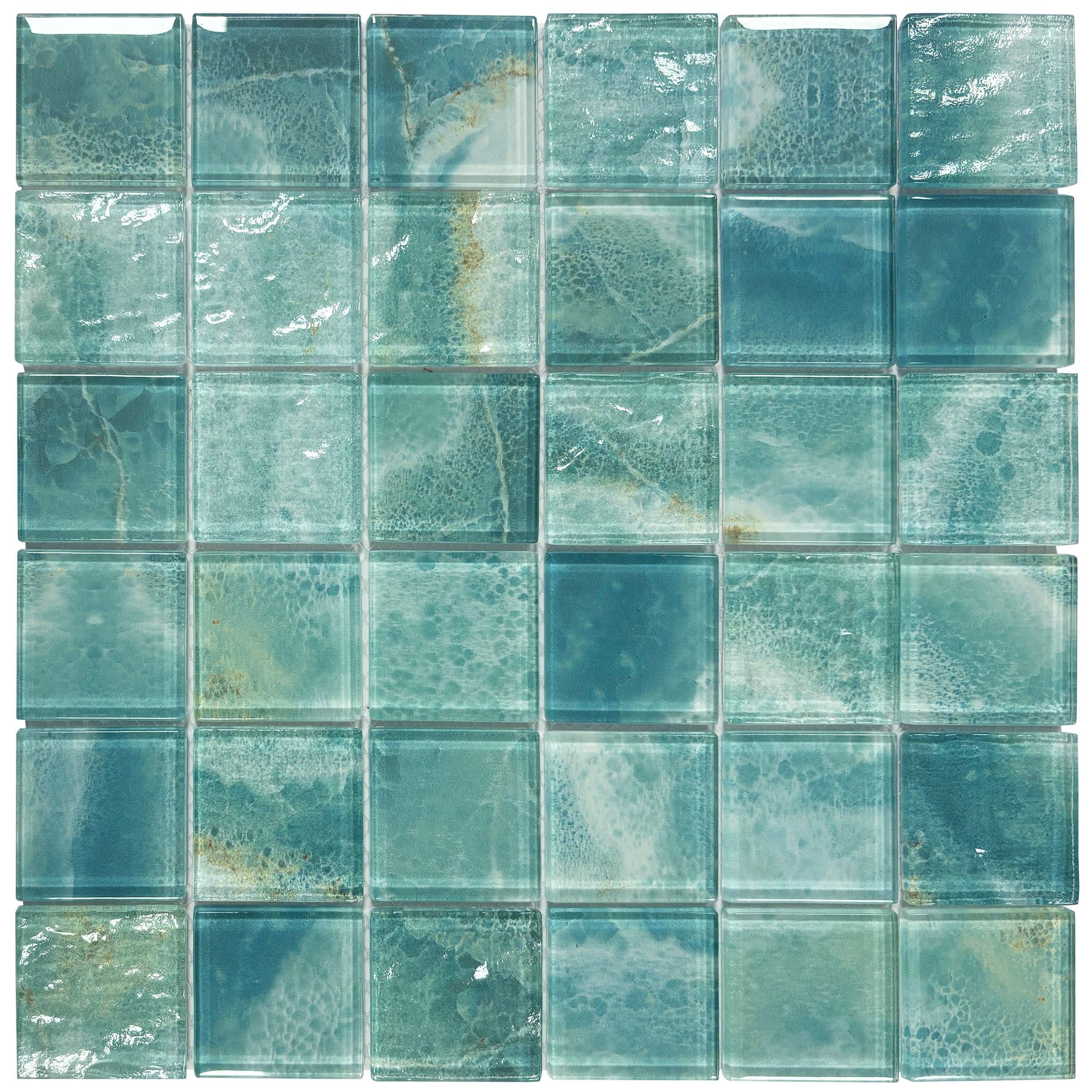 Seychelles Square Glass Mosaic