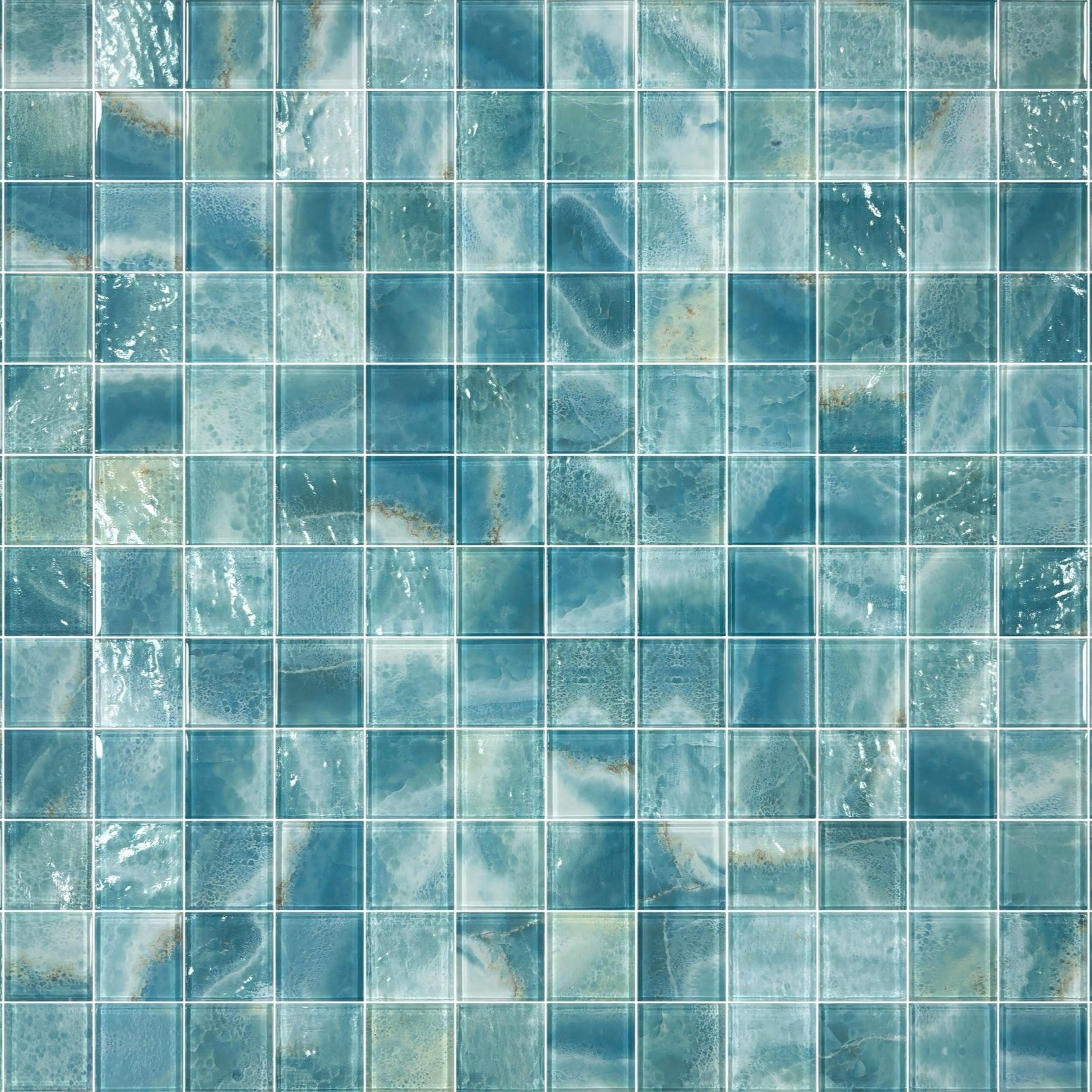 Seychelles Square Glass Mosaic