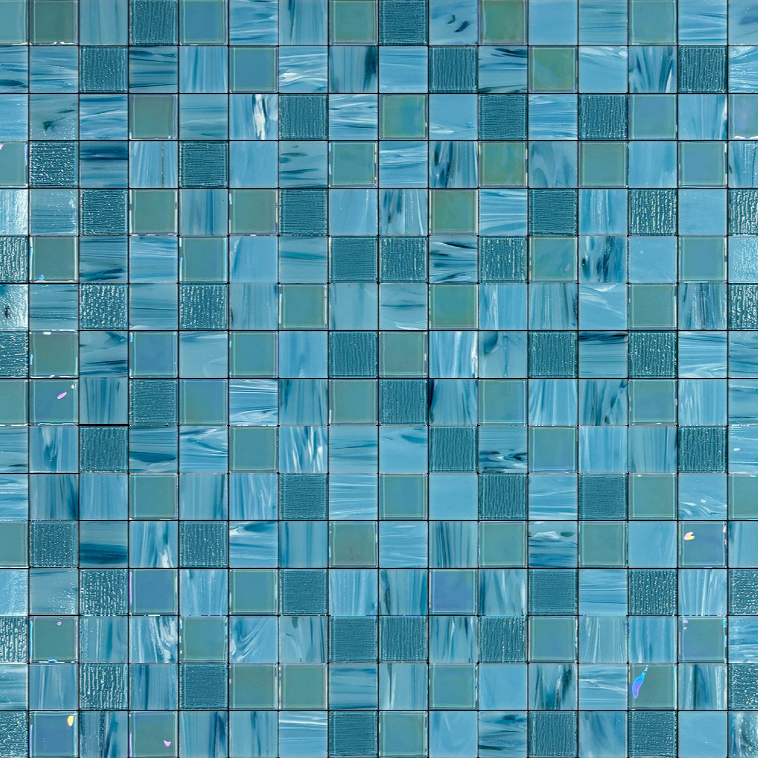 Key West Square Glass Mosaic