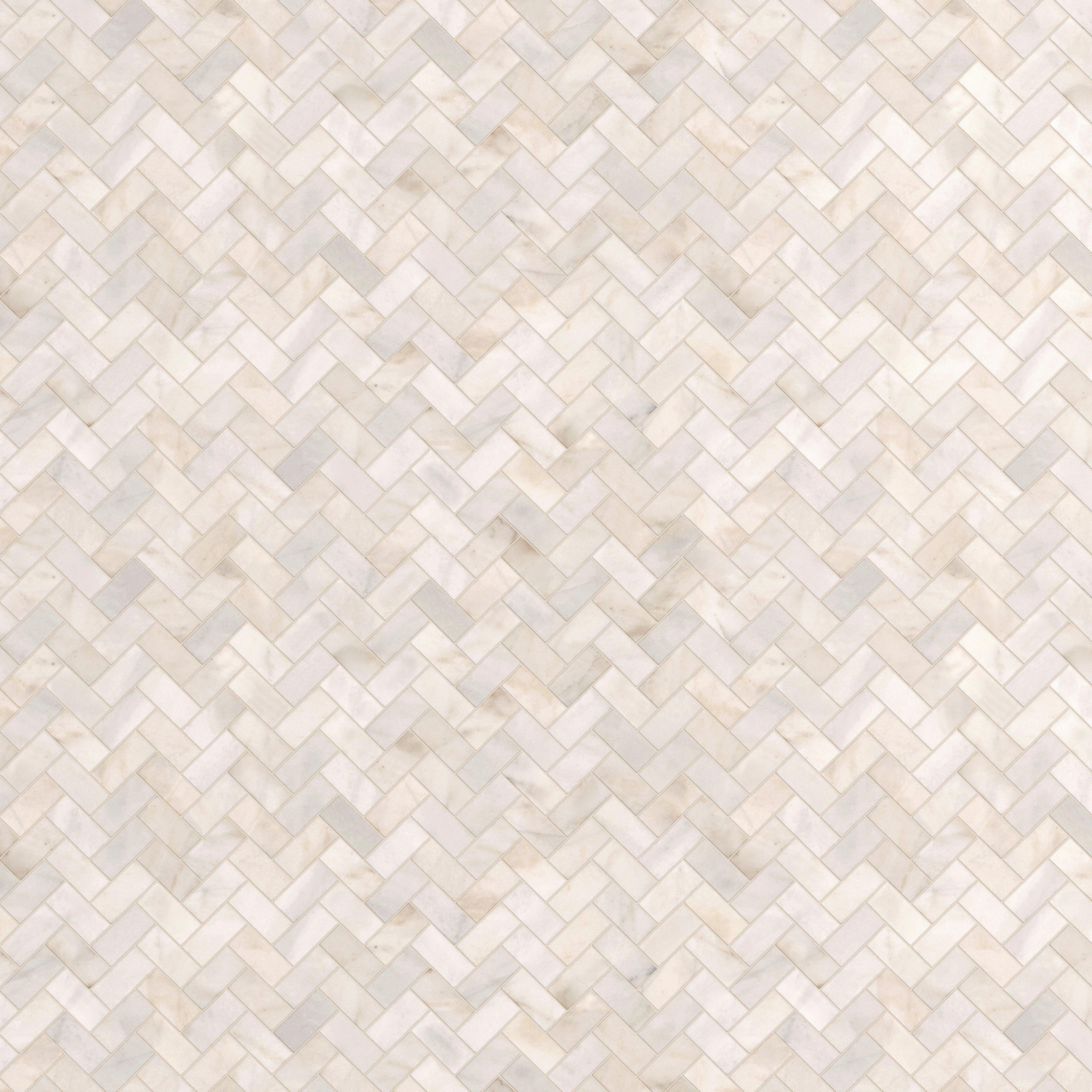 Pandoro Herringbone Honed Marble Mosaic