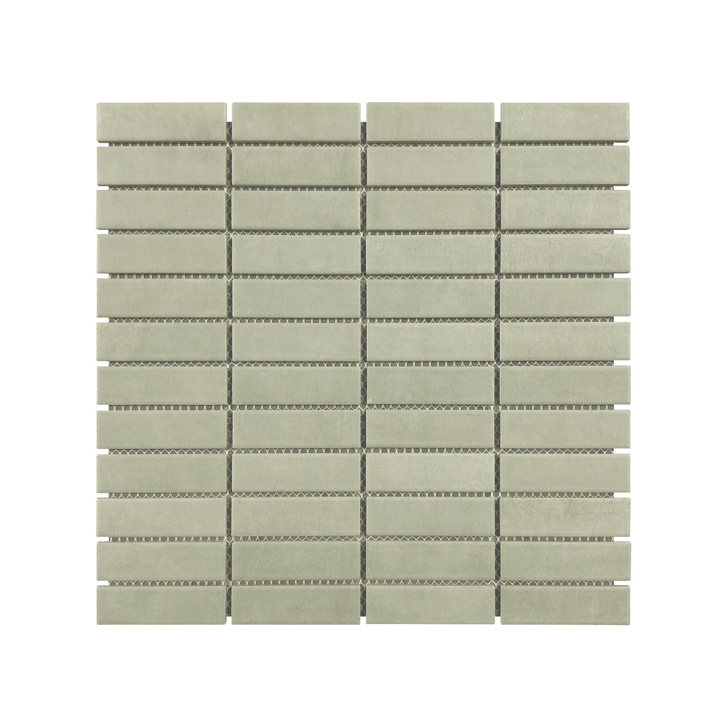 Vista Lux Sage Stack Matte Porcelain Mosaic
