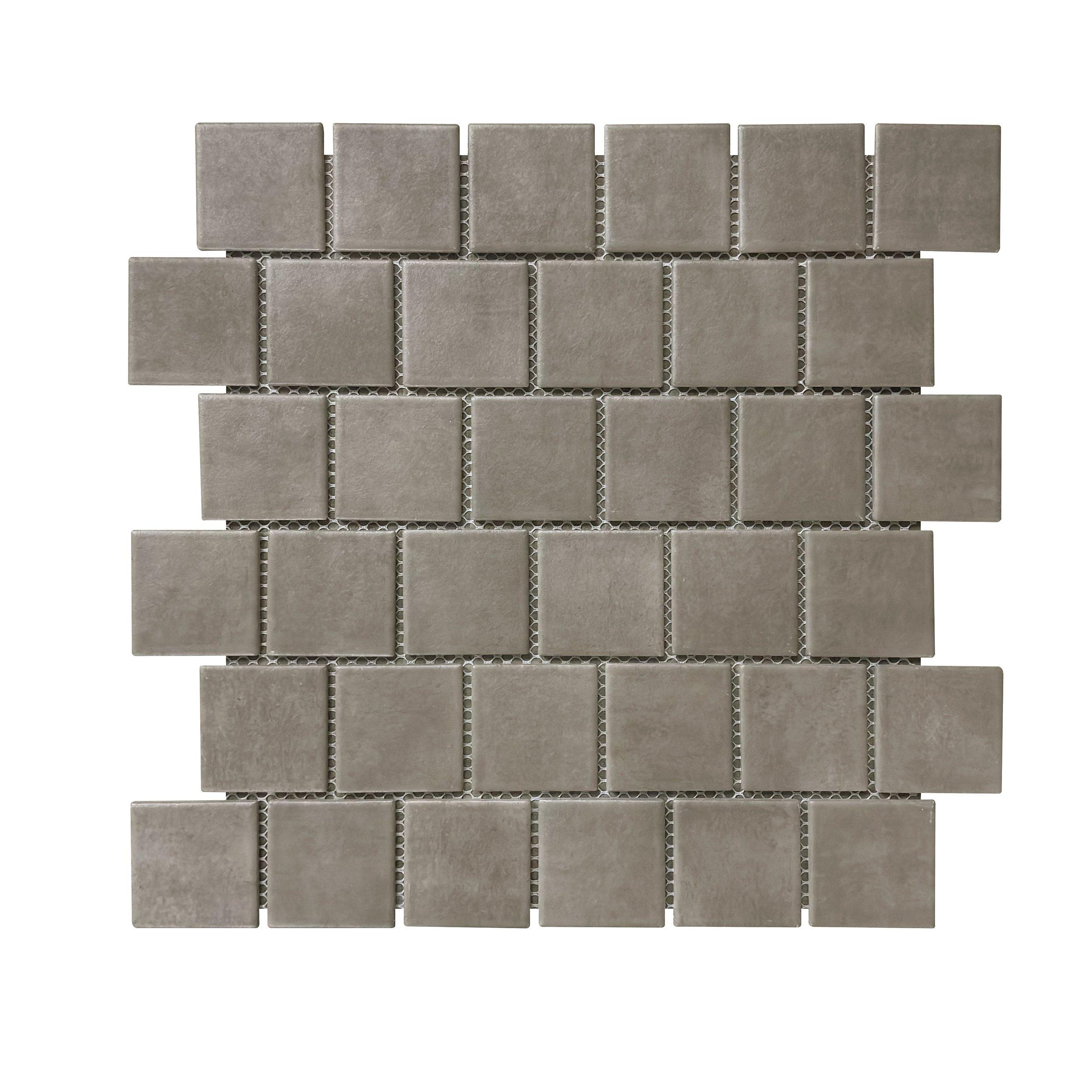Vista Lux Earth Square Matte Porcelain Mosaic