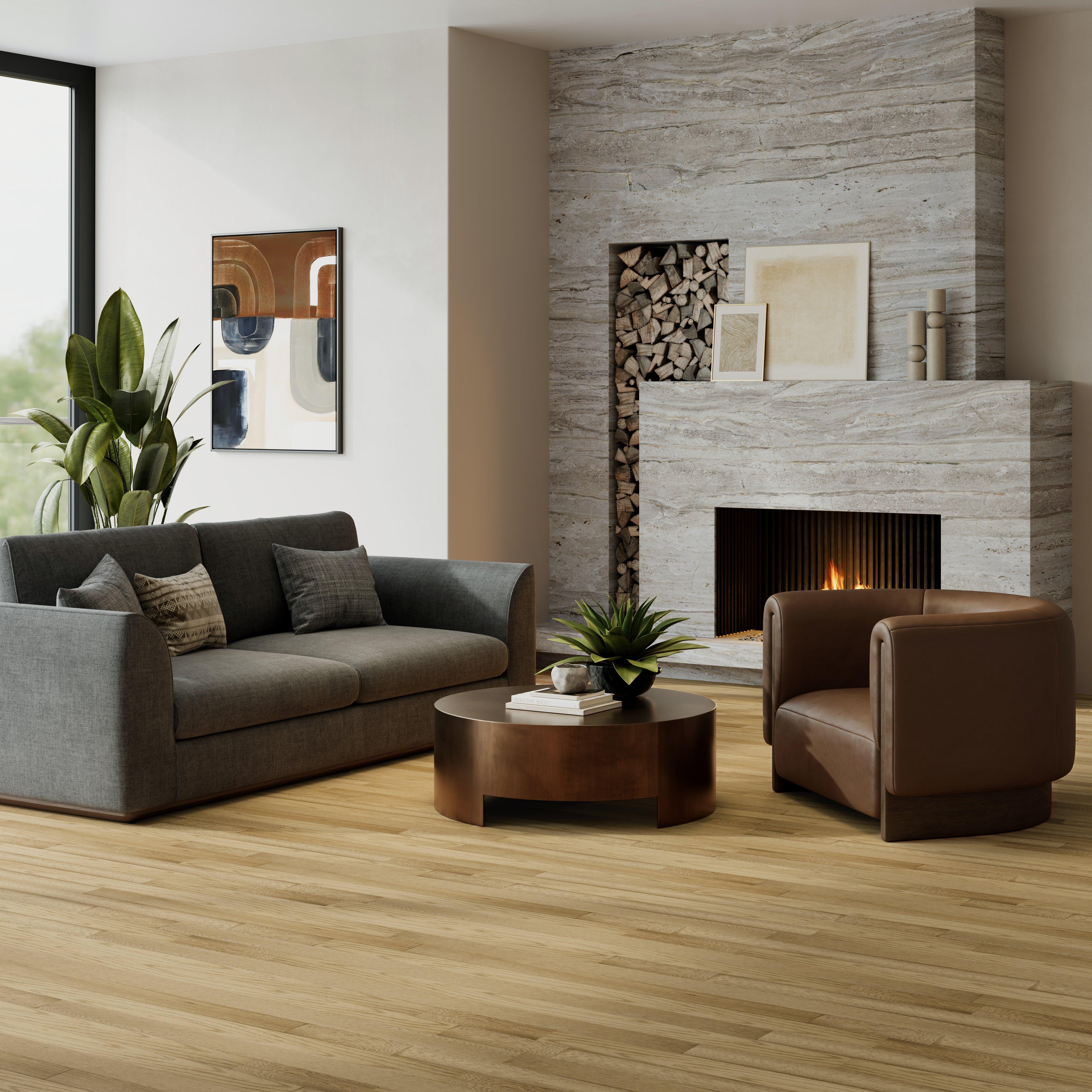 Deera Red Oak Wire Brushed Solid Hardwood