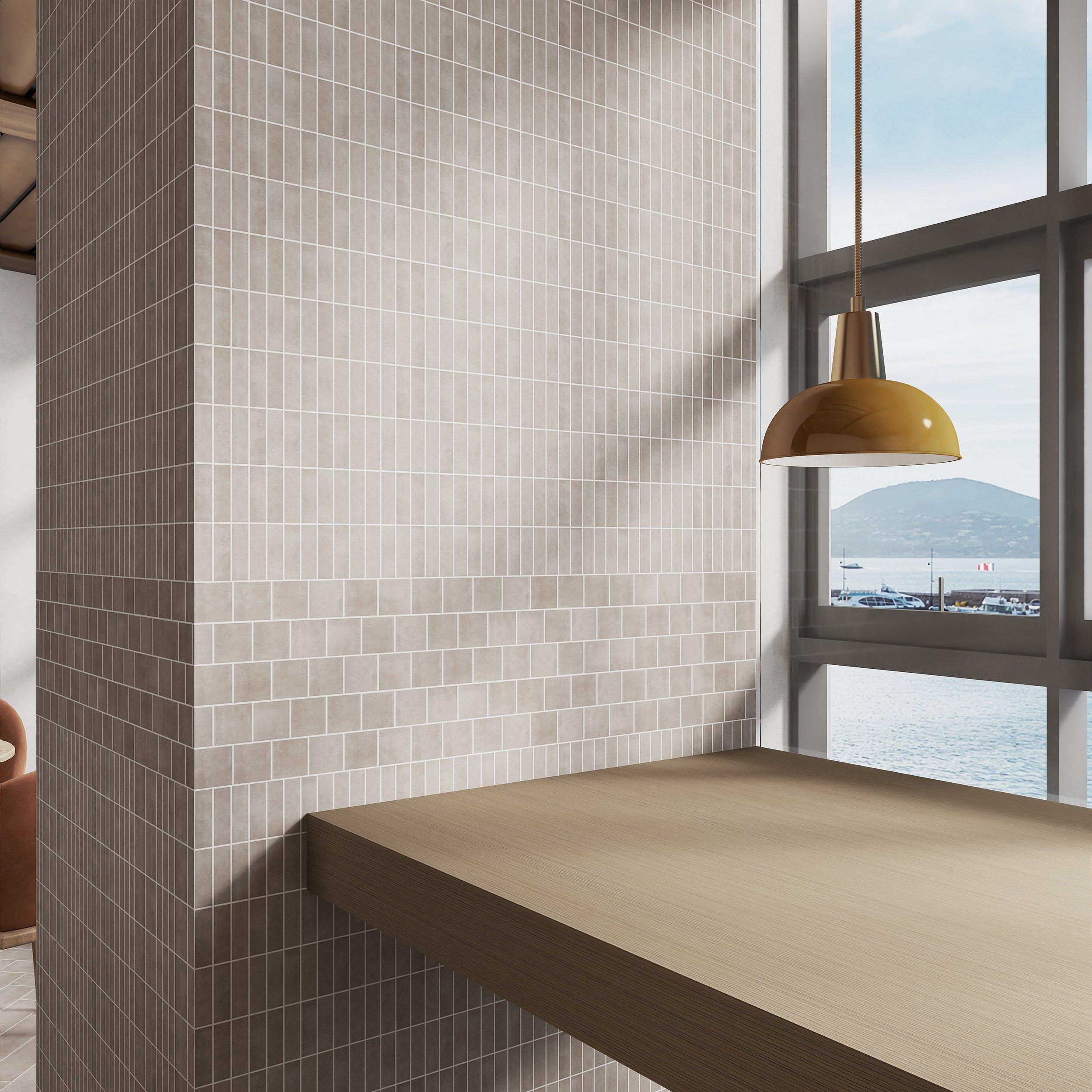 Vista Lux Fog Stack Matte Porcelain Mosaic