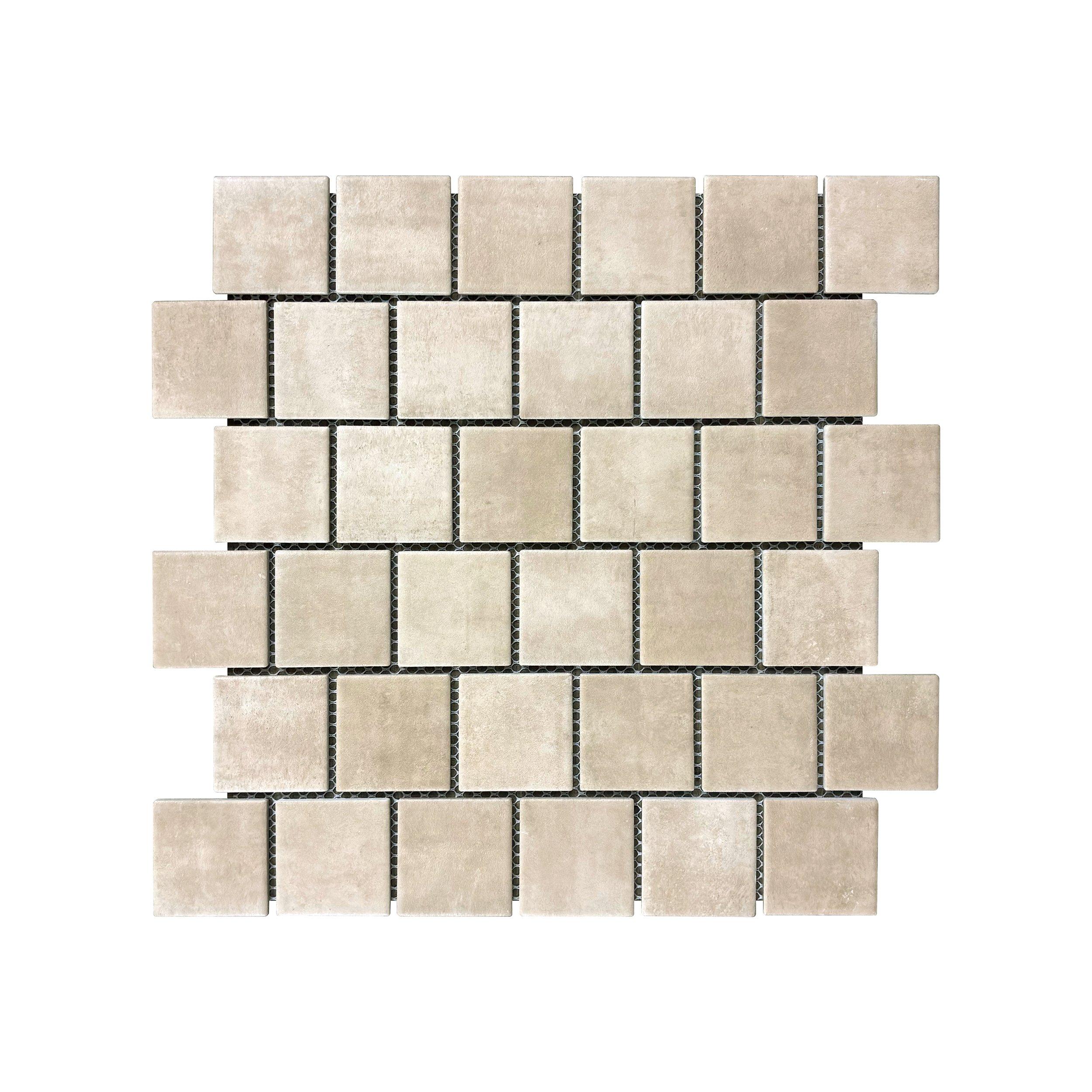 Vista Lux Dune Off Set Square Porcelain Mosaic