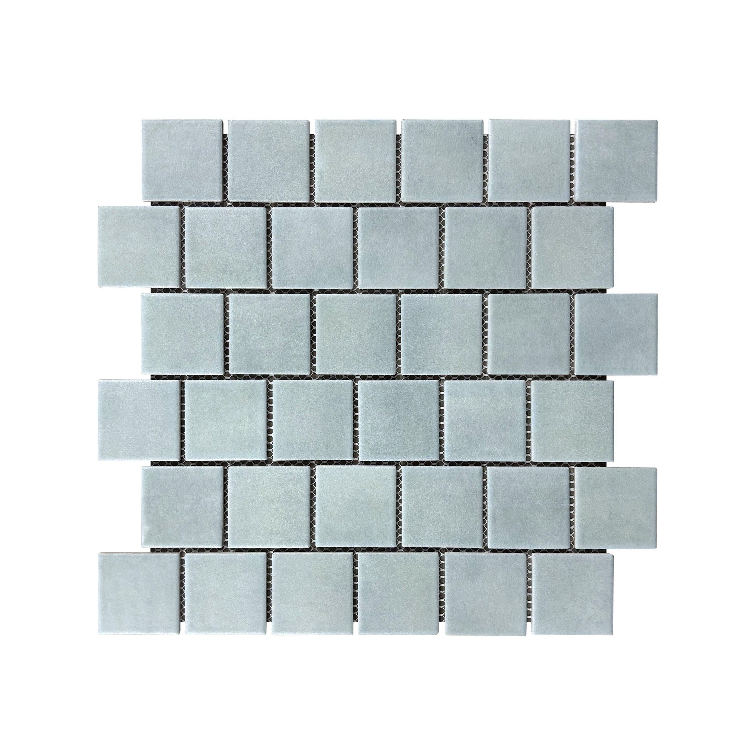 Vista Lux Blue Off Set Square Porcelain Mosaic