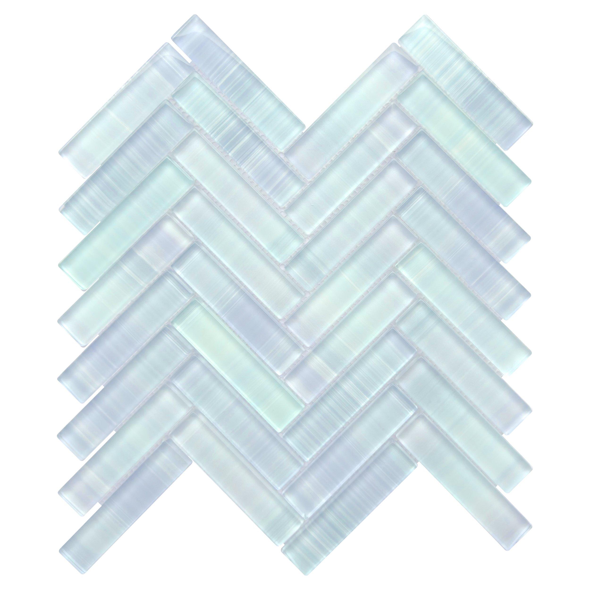Azula Herringbone Glass Mosaic