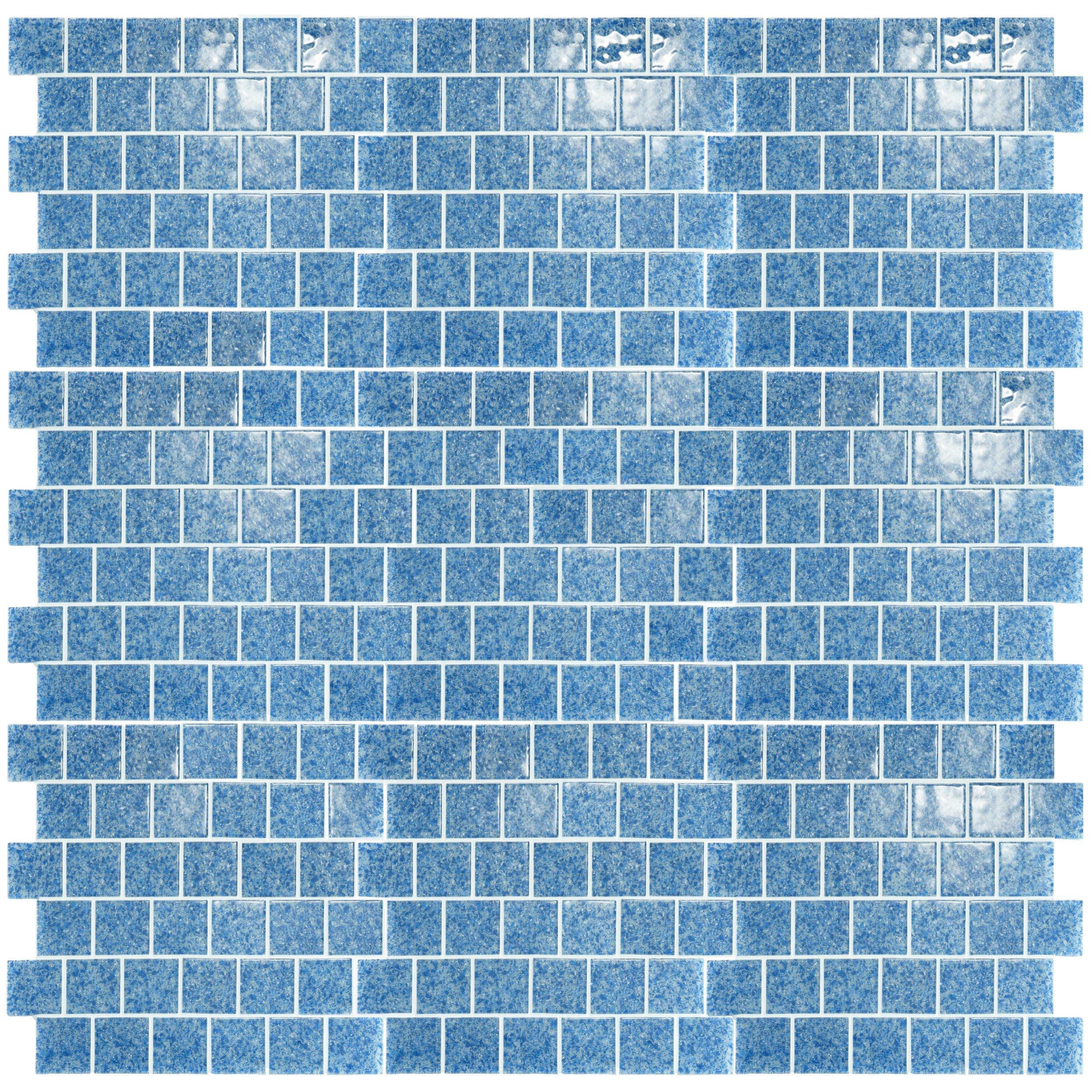 Nordic Sky Offset Square Glass Mosaic