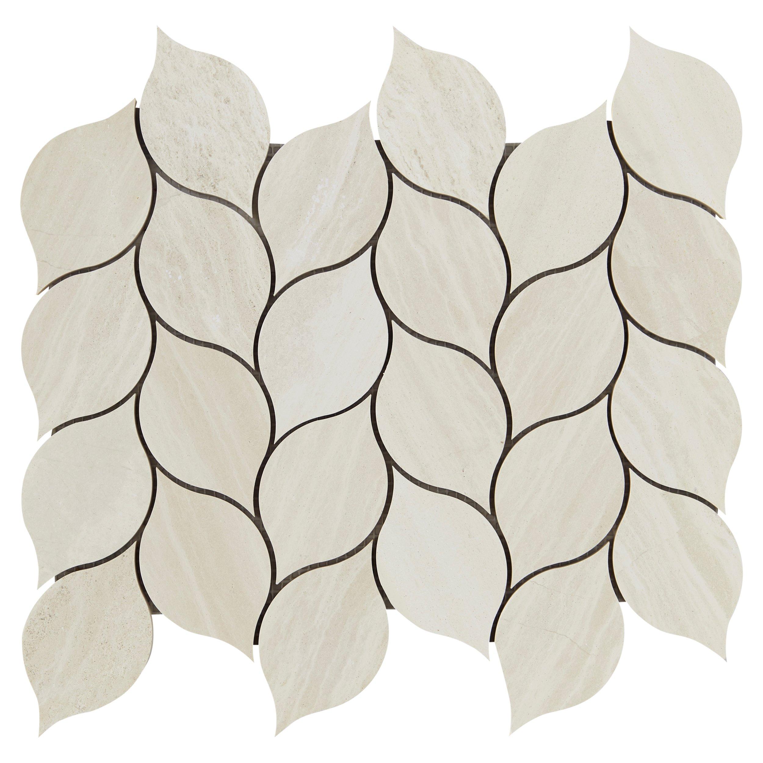 Linen Ivy Honed Limestone Mosaic