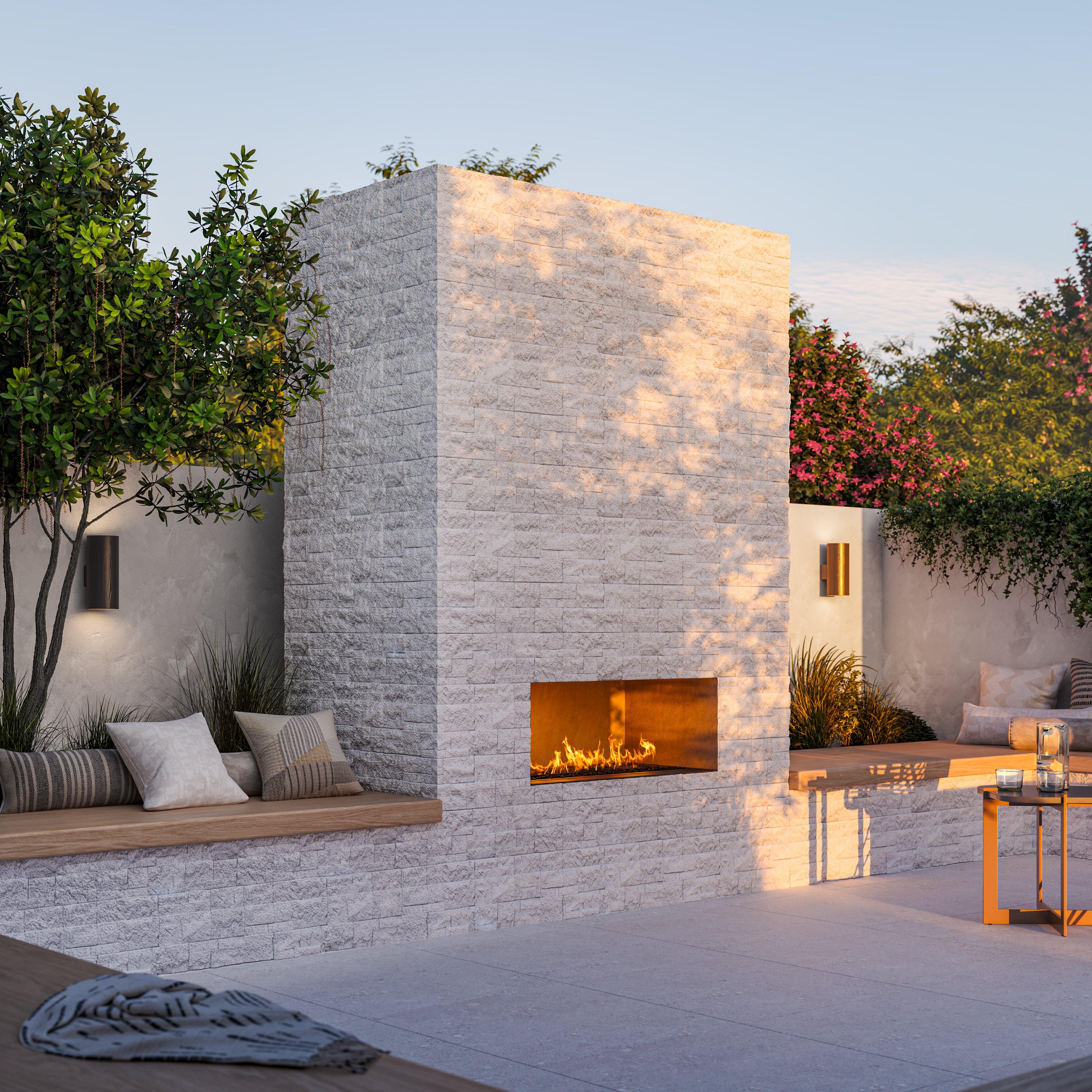 Fossil Beige Split Faced Ledger Panel