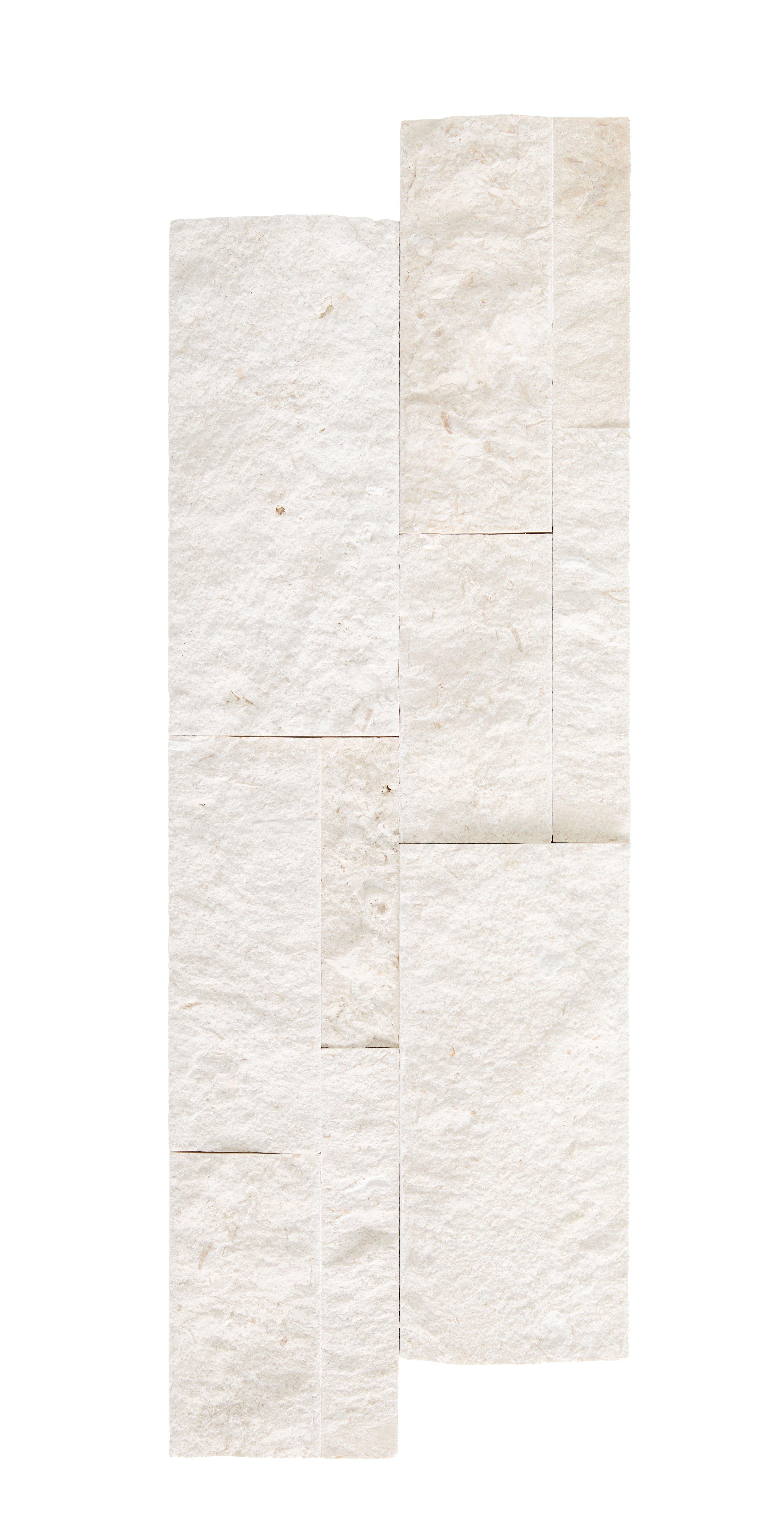 Fossil Beige Splitface Limestone Ledger Panel