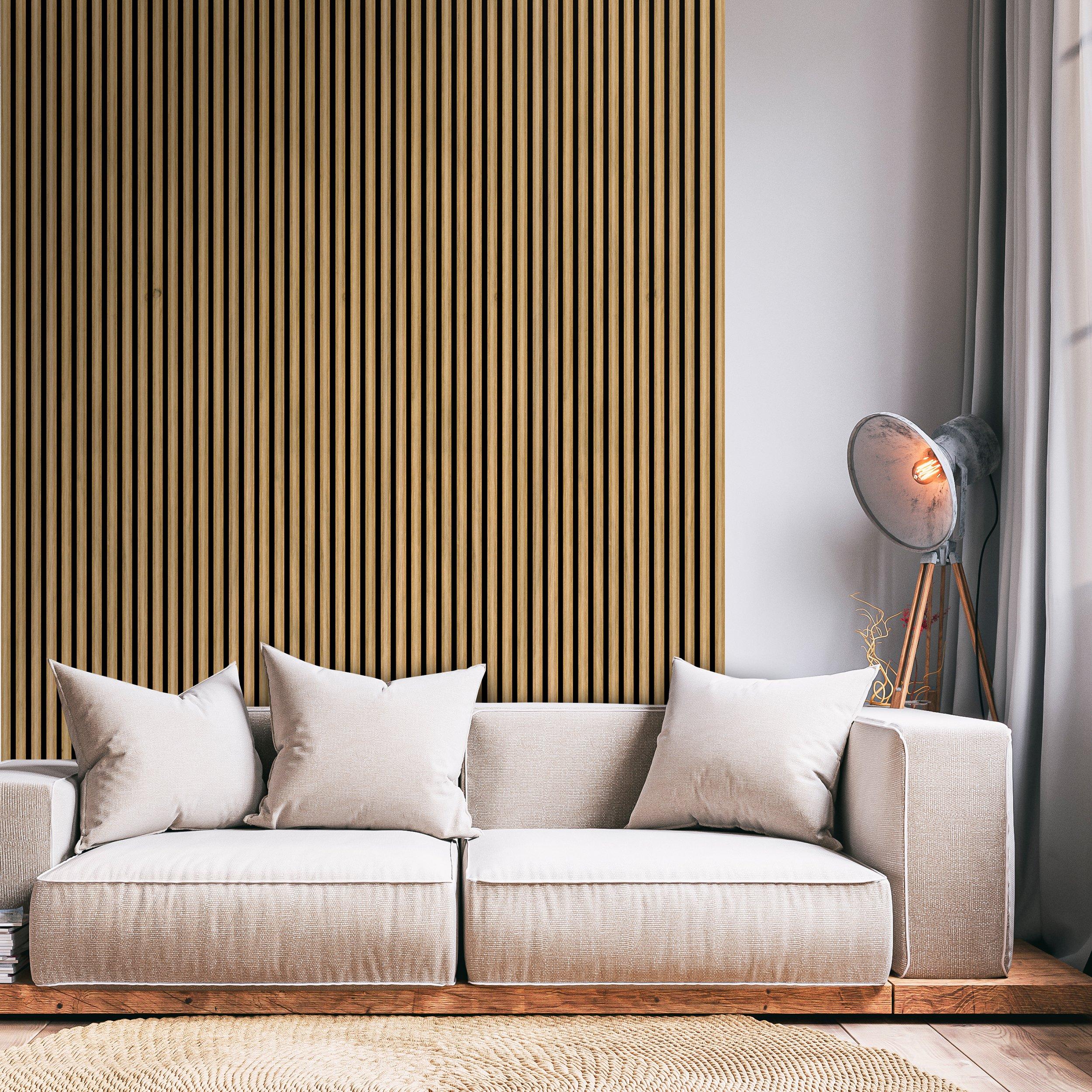 Concave Woodland Honey Wood Wall Acoustic Panel