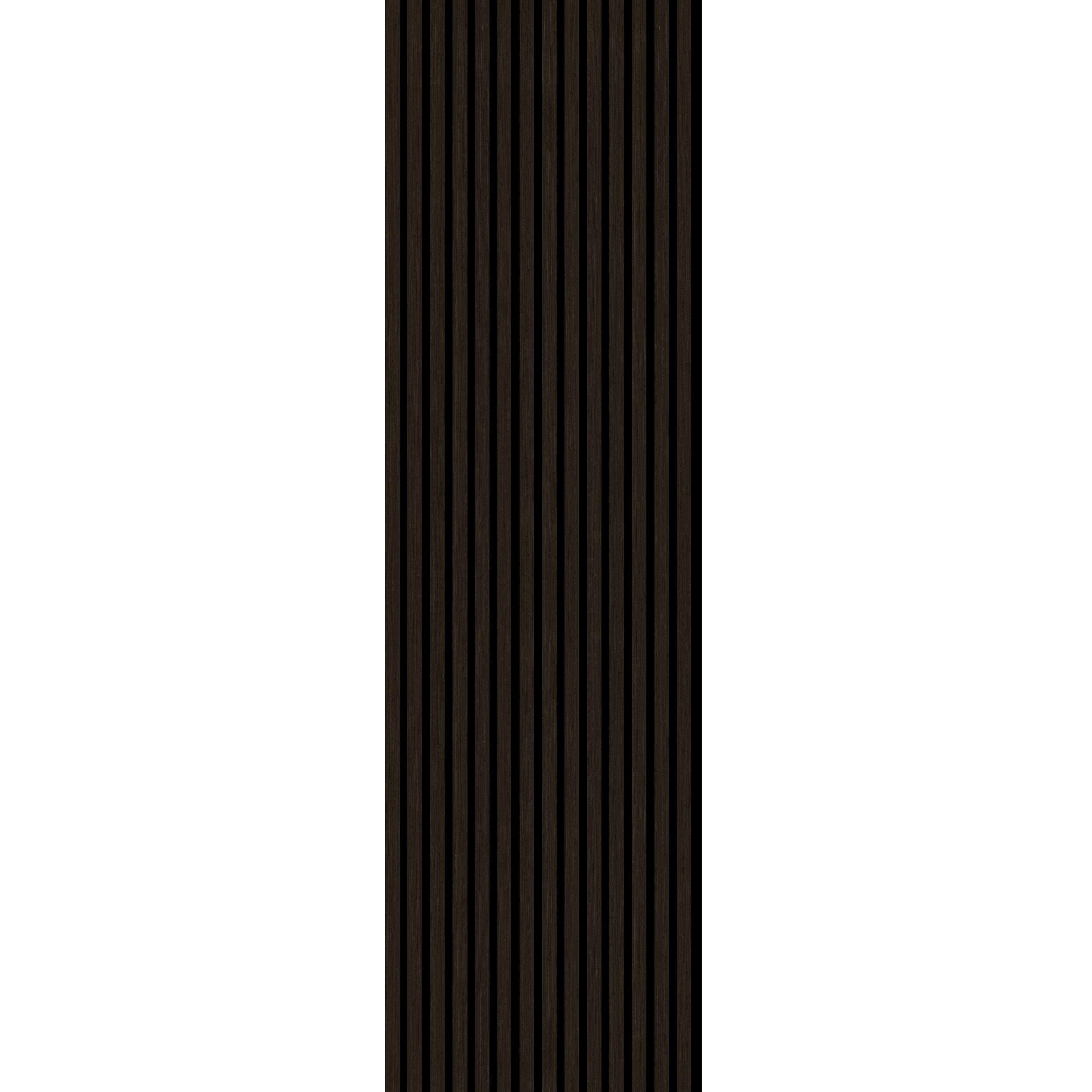 Chocolate Brown Wood Acoustic Wall Panel