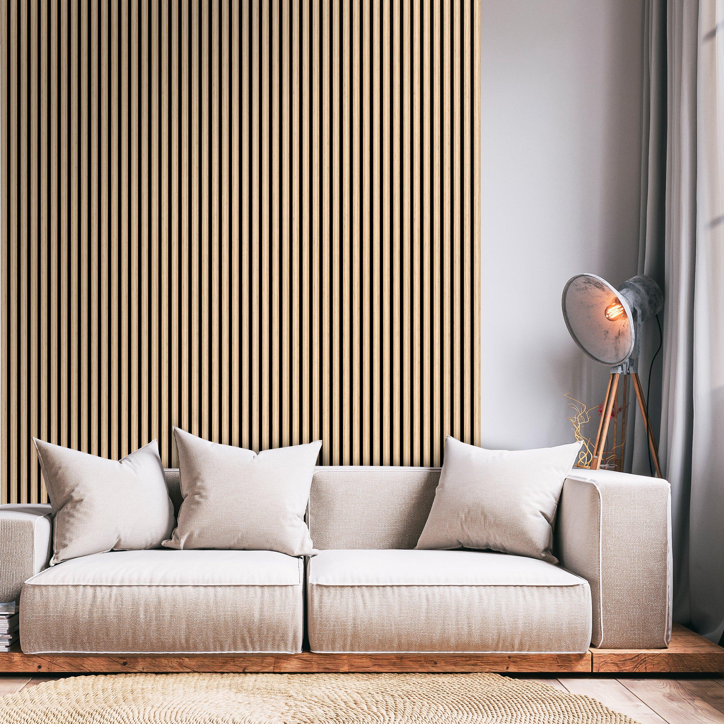 Concave Oak Wood Wall Acoustic Panel