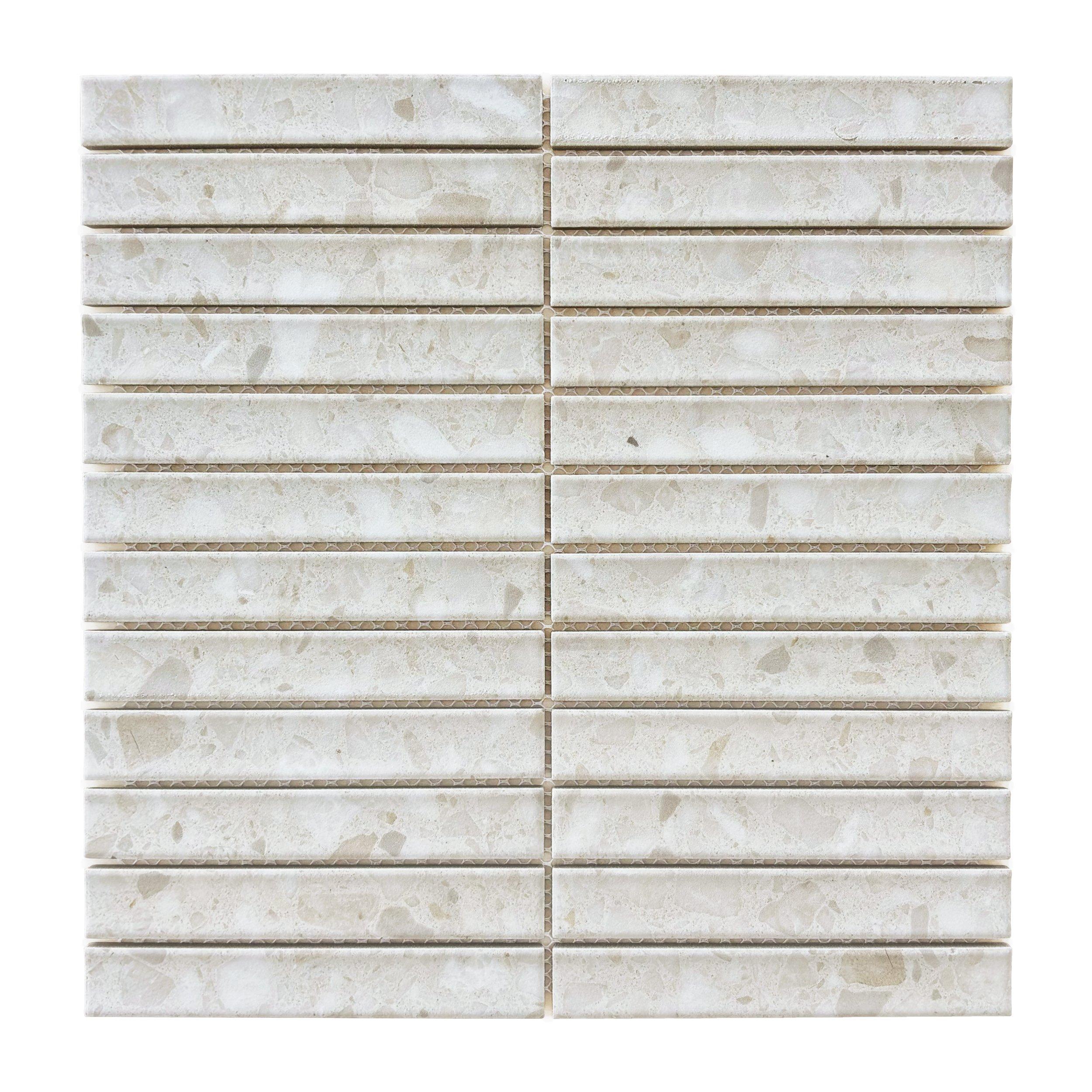 Terrazzo Creme Stack Porcelain Mosaic