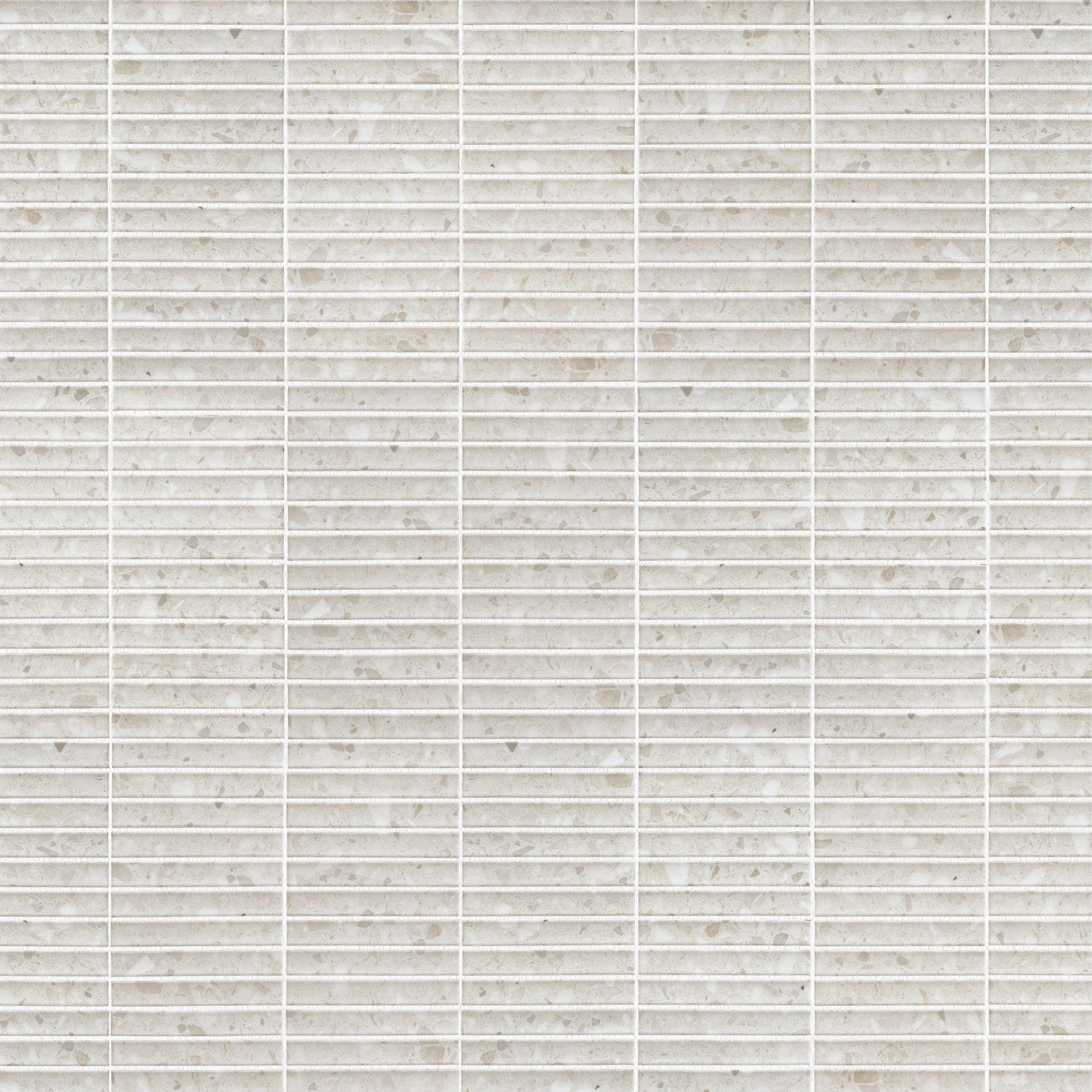 Terrazzo Creme Stack Porcelain Mosaic