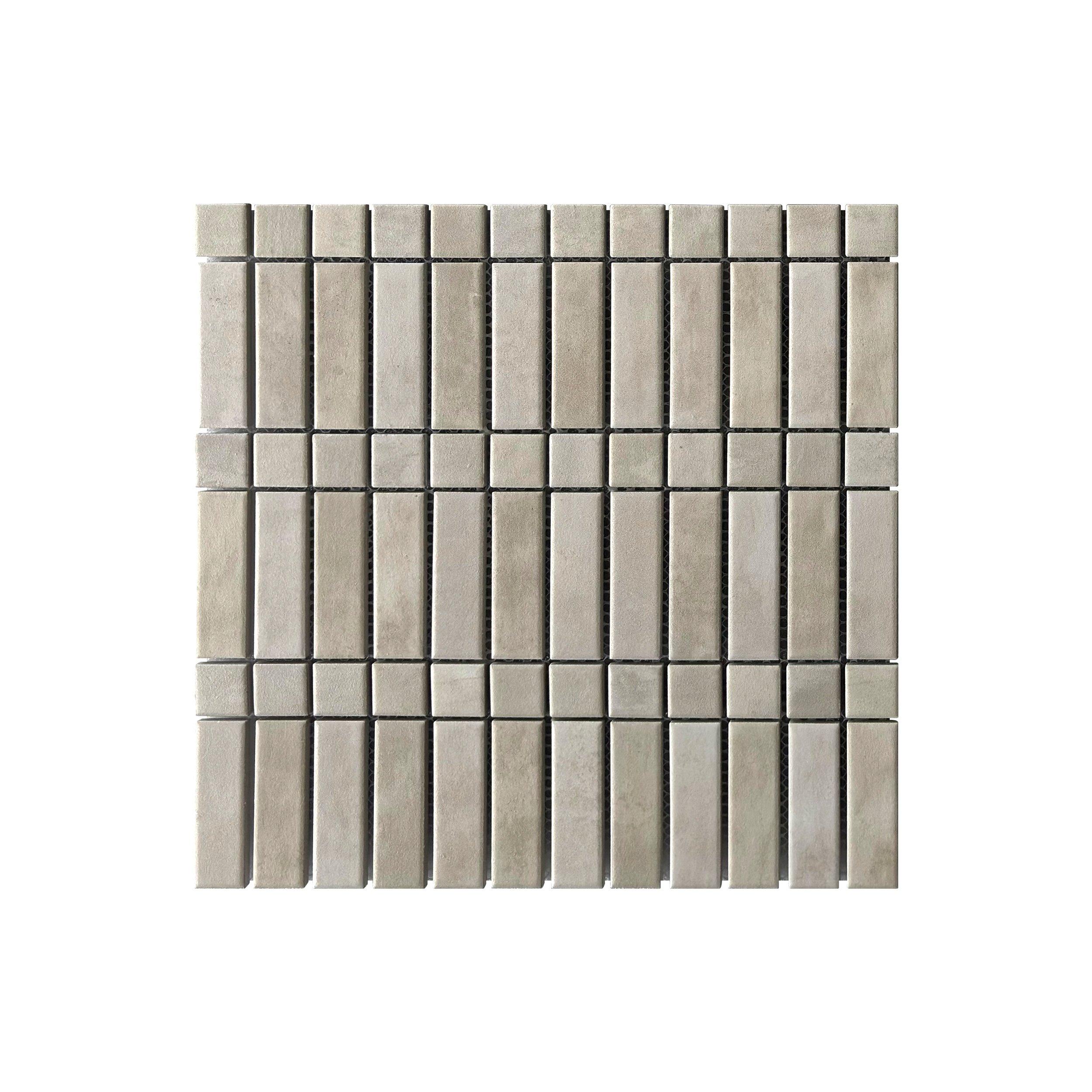 Macchiato Square Stack Porcelain Mosaic
