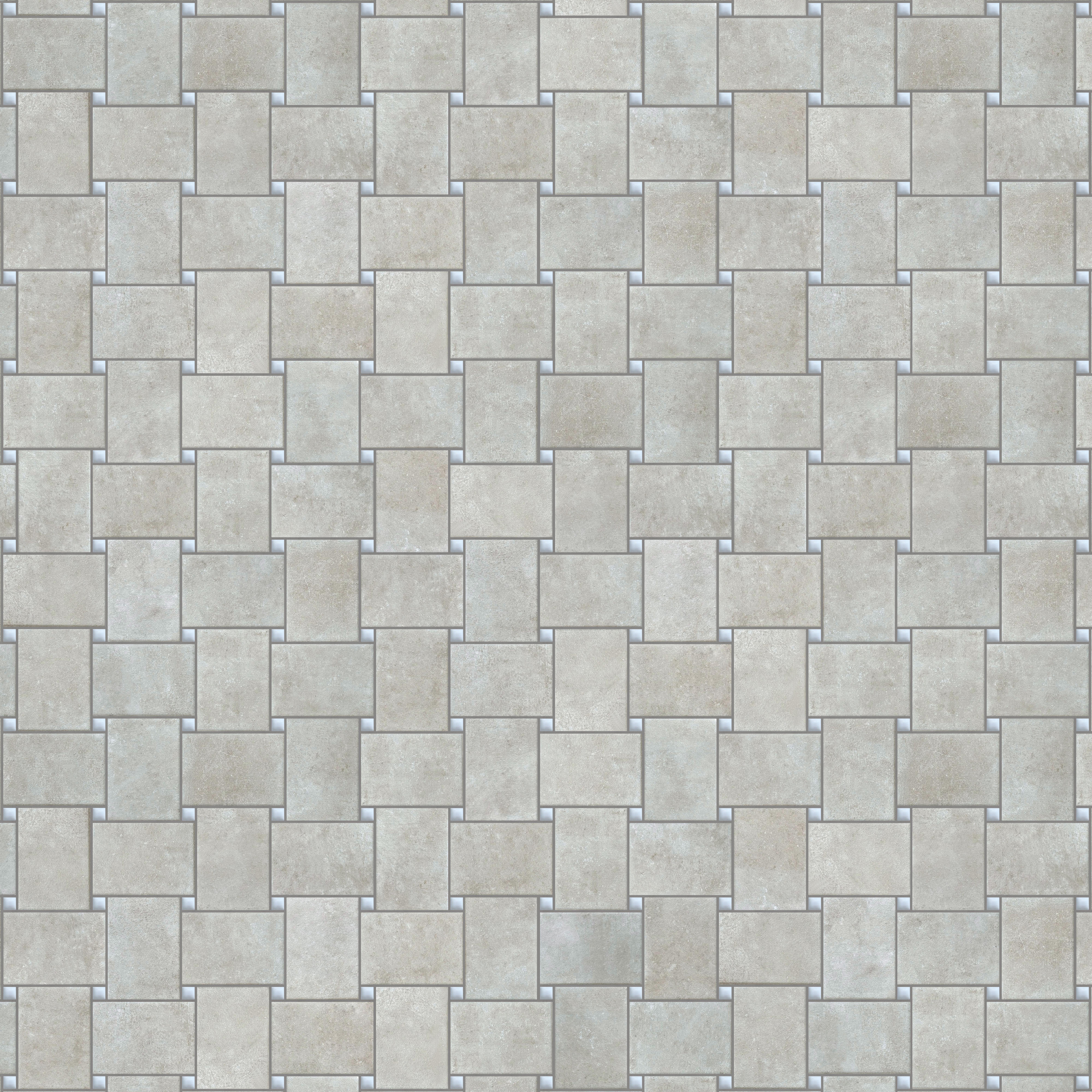 Limewash Oversized Basketweave Porcelain Mosaic