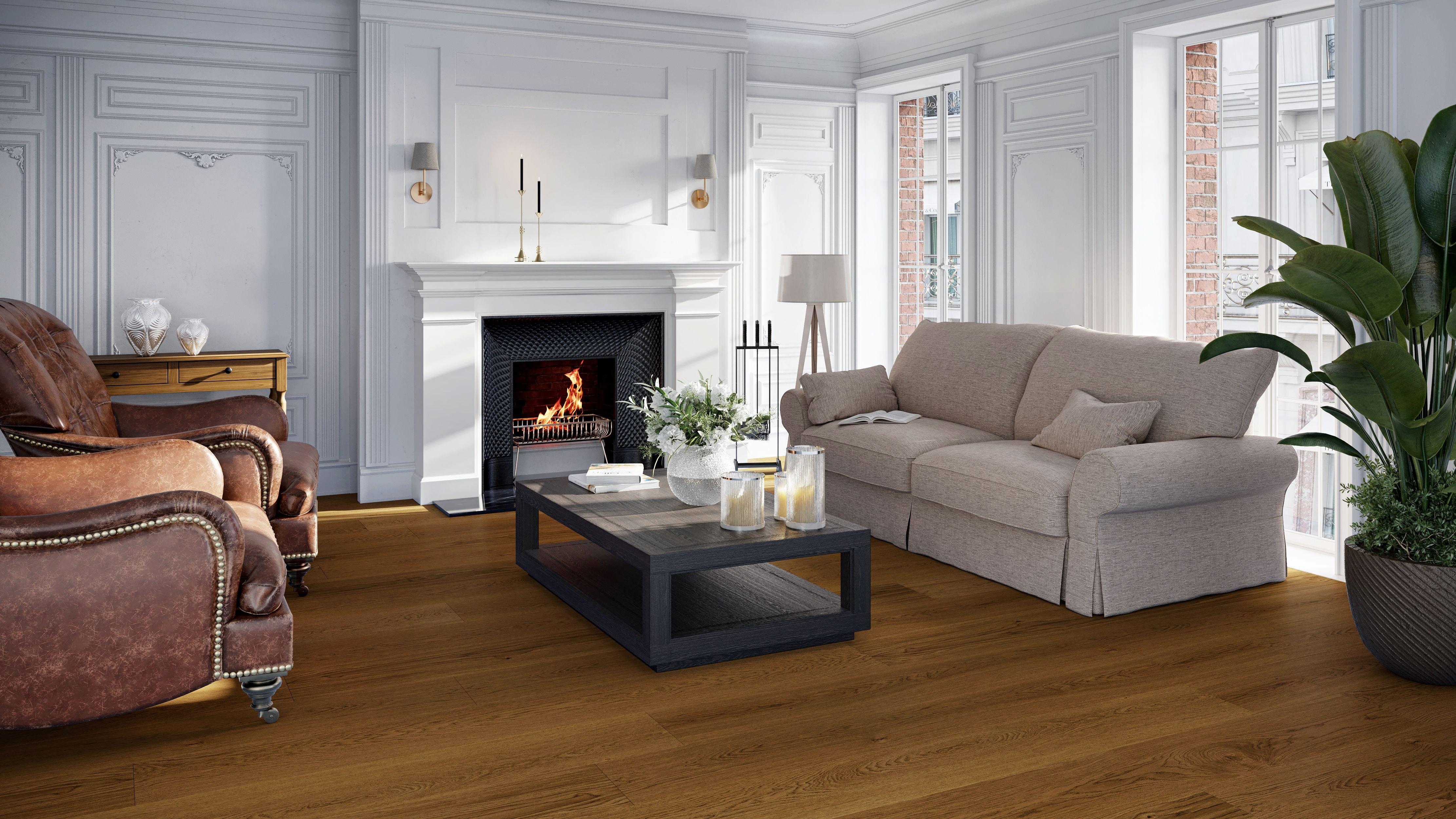 Mira White Oak Wire Brushed Engineered Hardwood