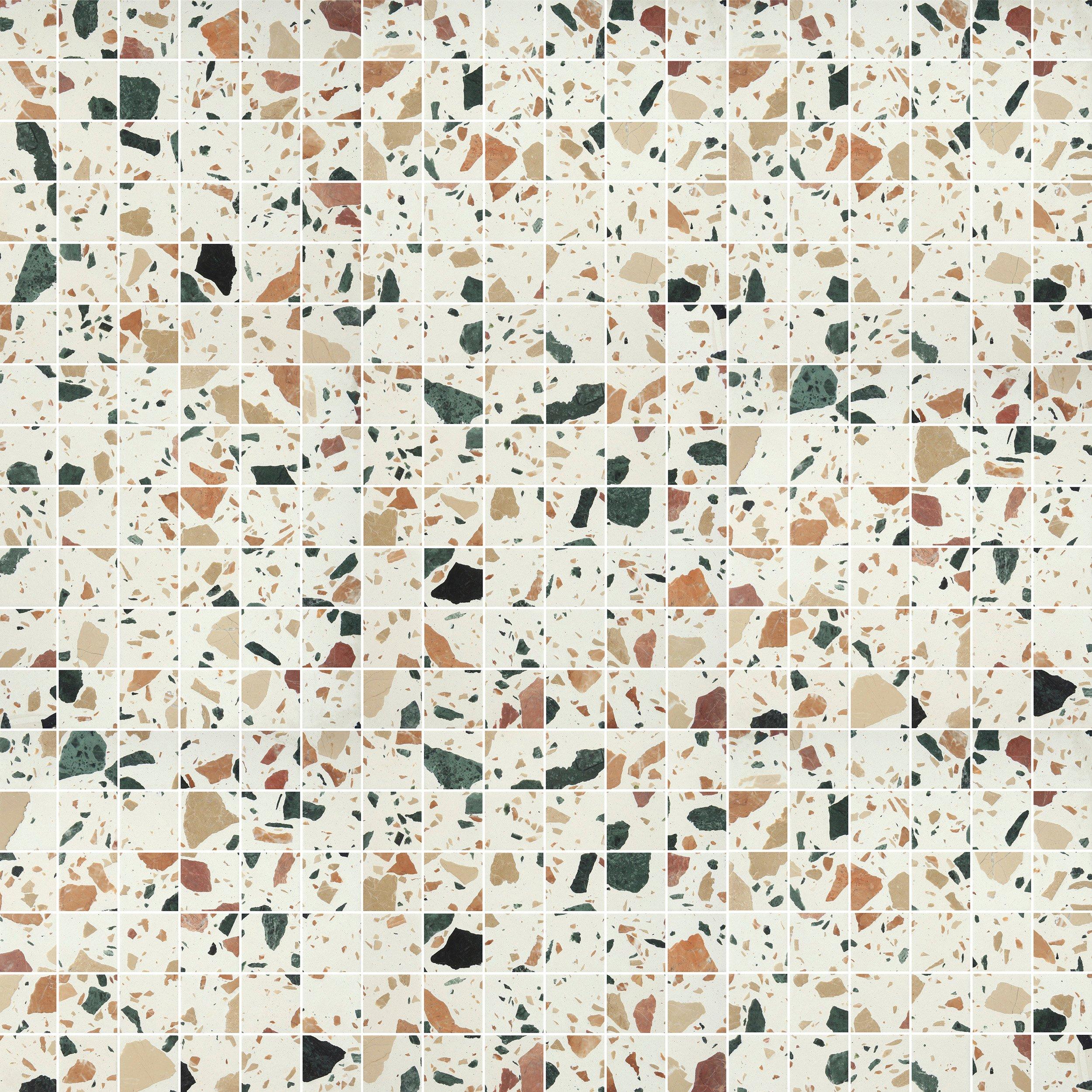 Candy Chip Square Terrazzo Mosaic