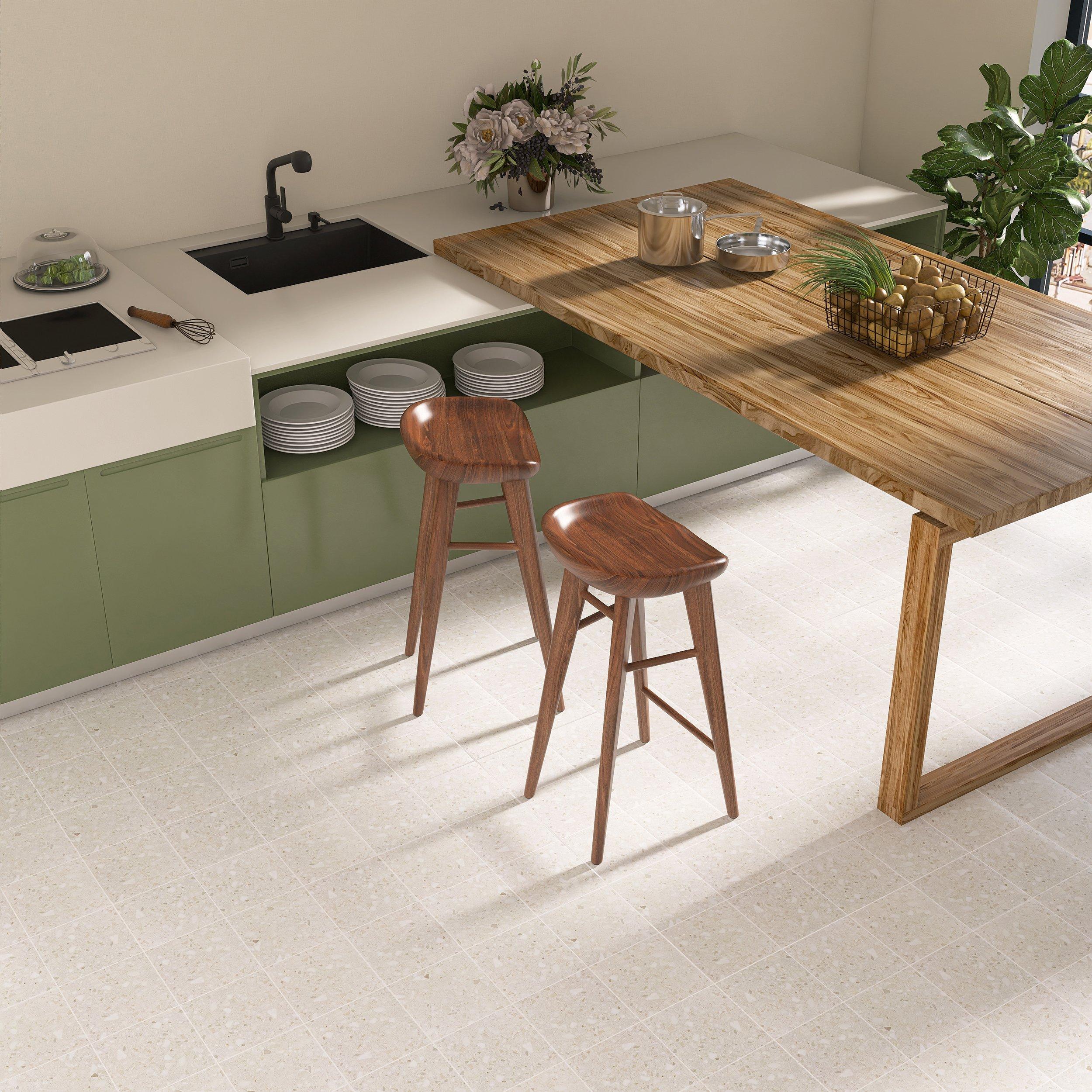 Terrazzo Creme Porcelain Tile