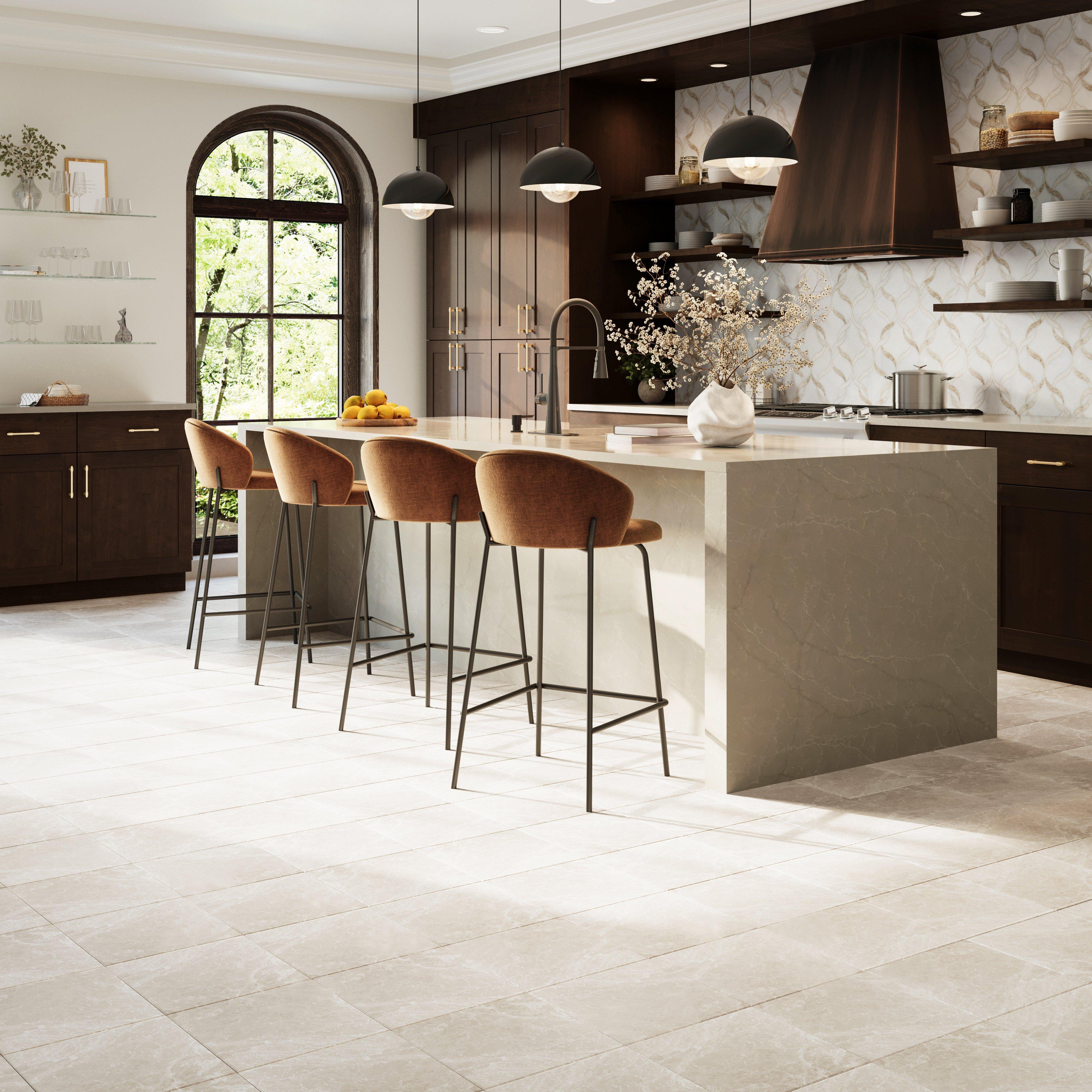 Sample- Taj Crema Quartz Custom Countertop