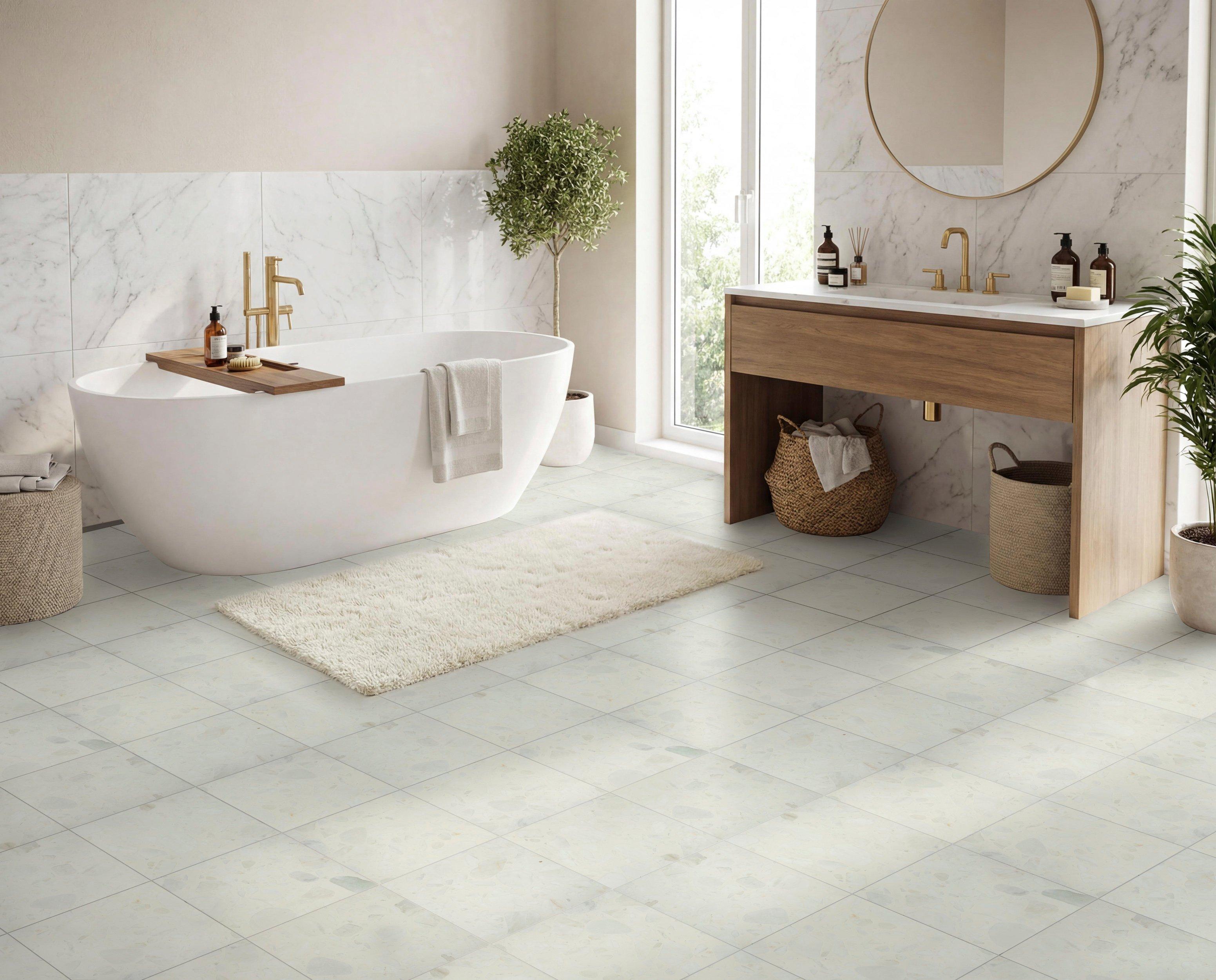Opaline Honed Terrazzo Tile