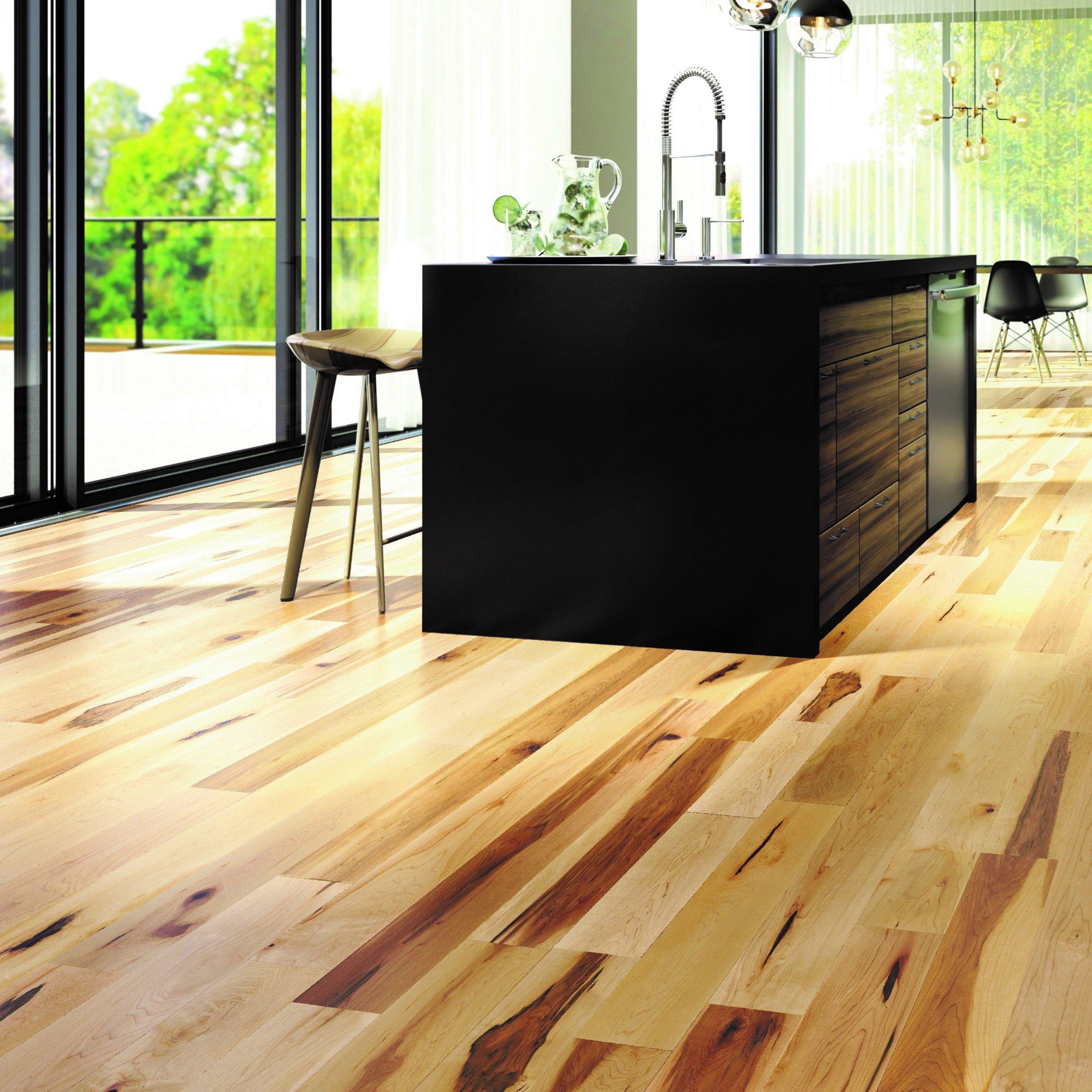 Natural Oak Maple Smooth Solid Hardwood