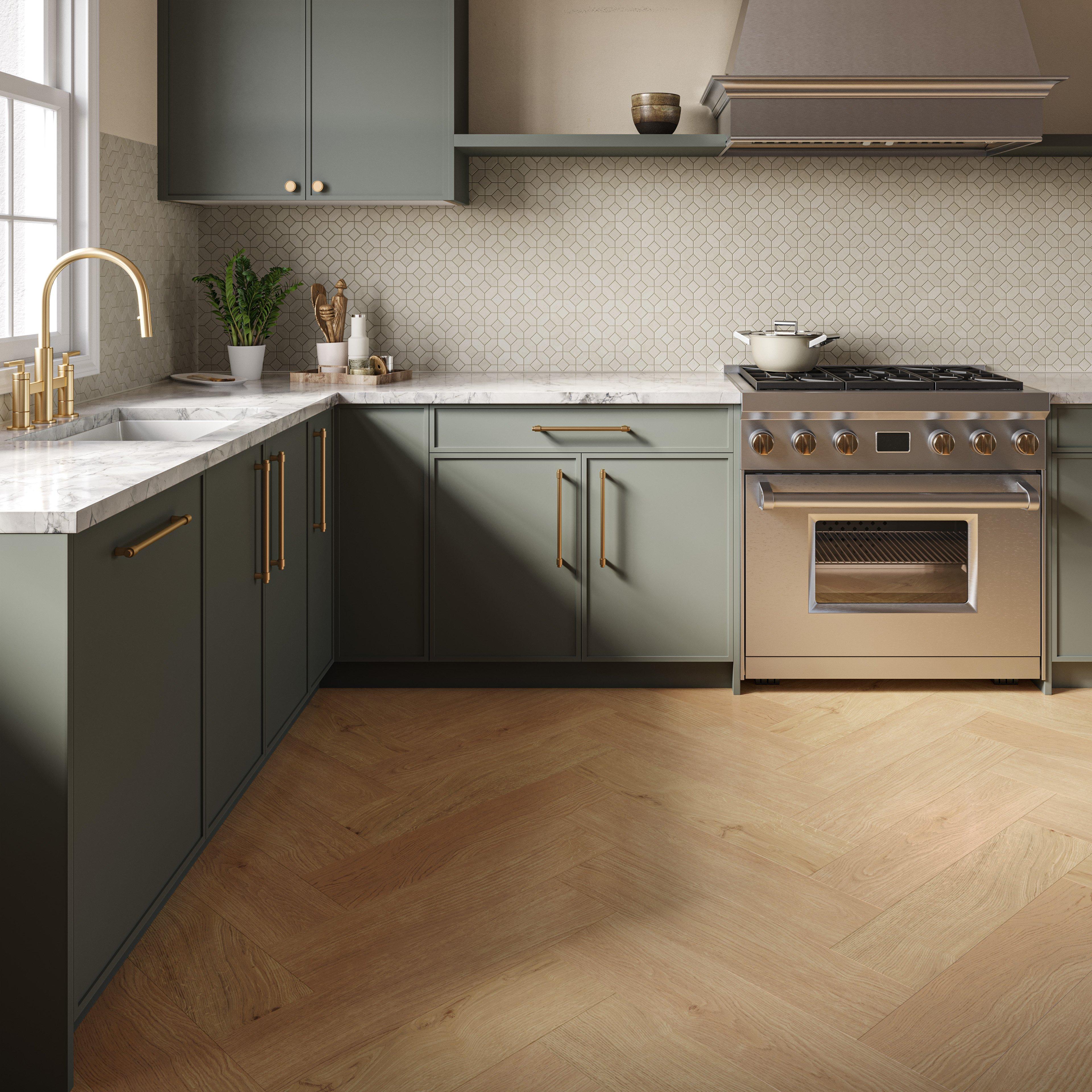 Asher Bridge Brushed Gold Kitchen Faucet