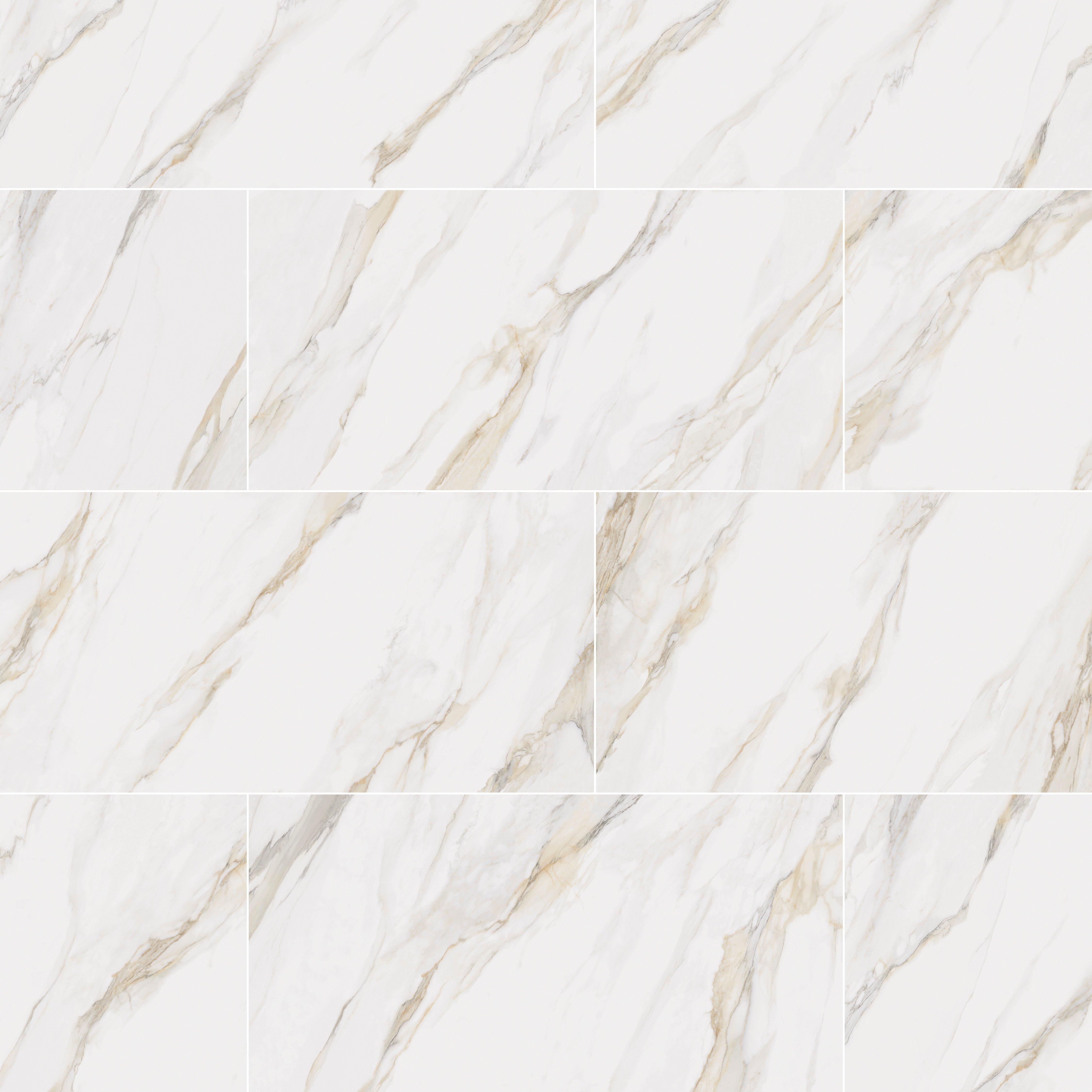 Romana Bianca Satin Porcelain Tile