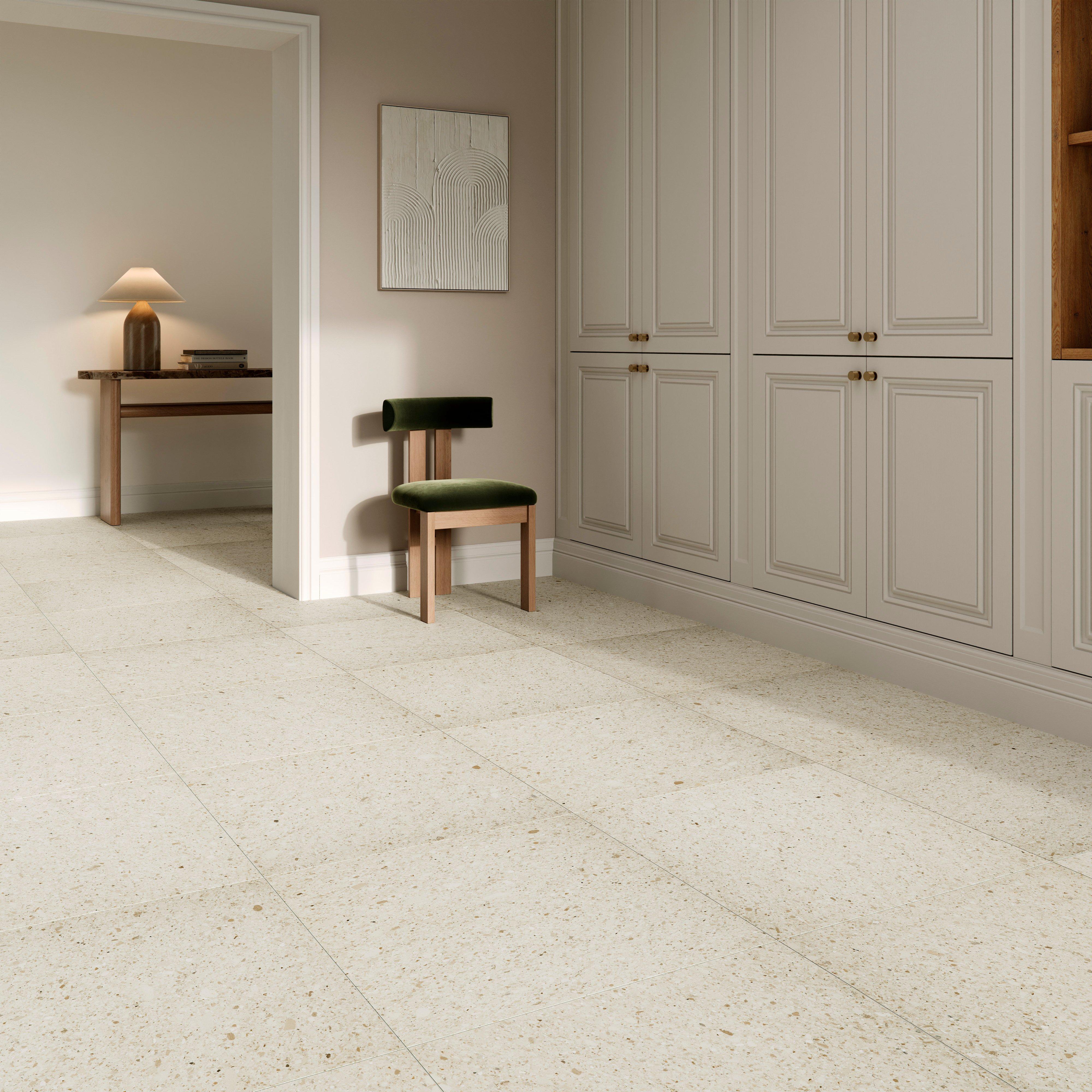 Gaia Bianco Honed Marble Tile