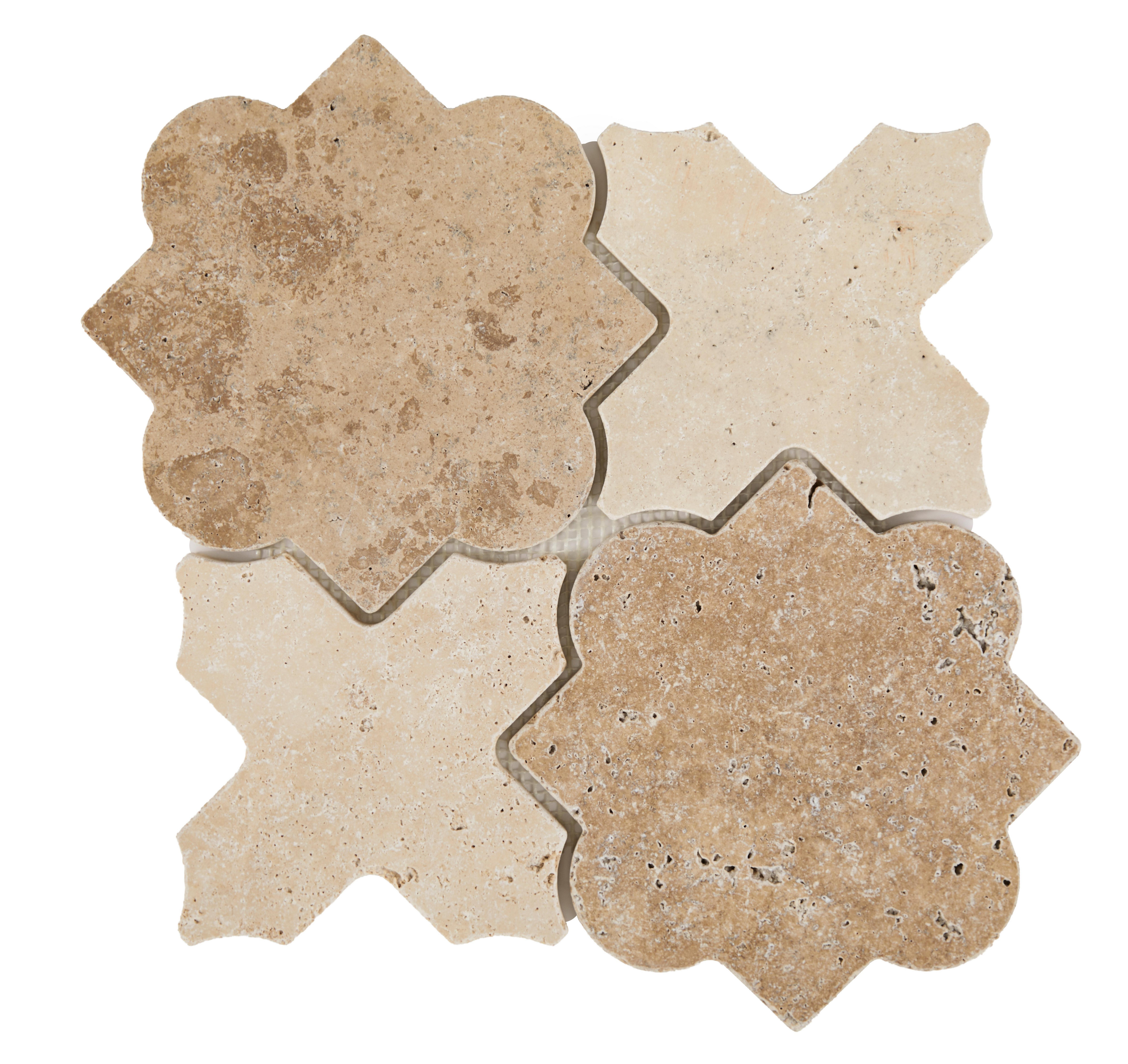 Pietra Terra Tumbled Travertine Mosaic