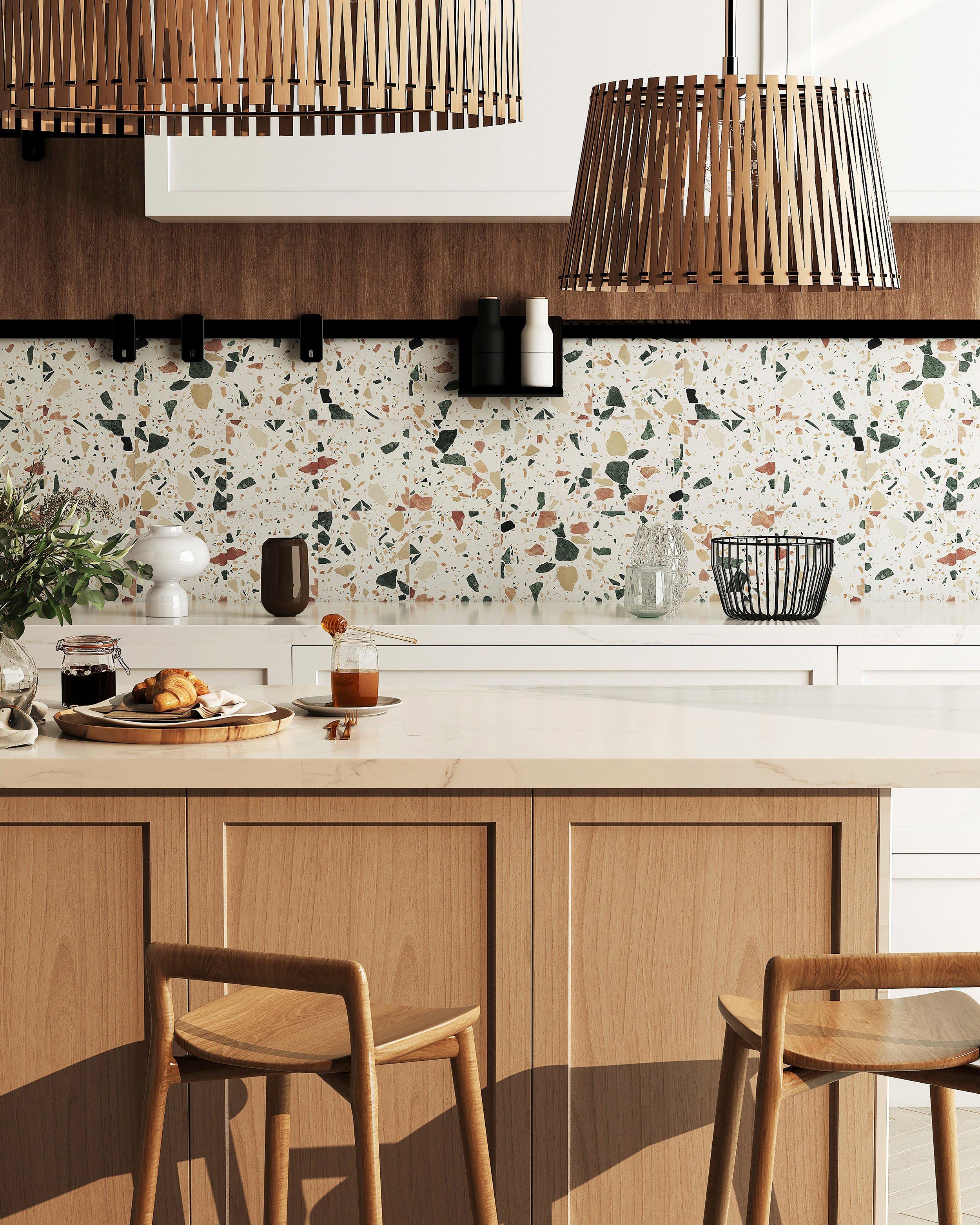 Candy Chip Honed Terrazzo Tile