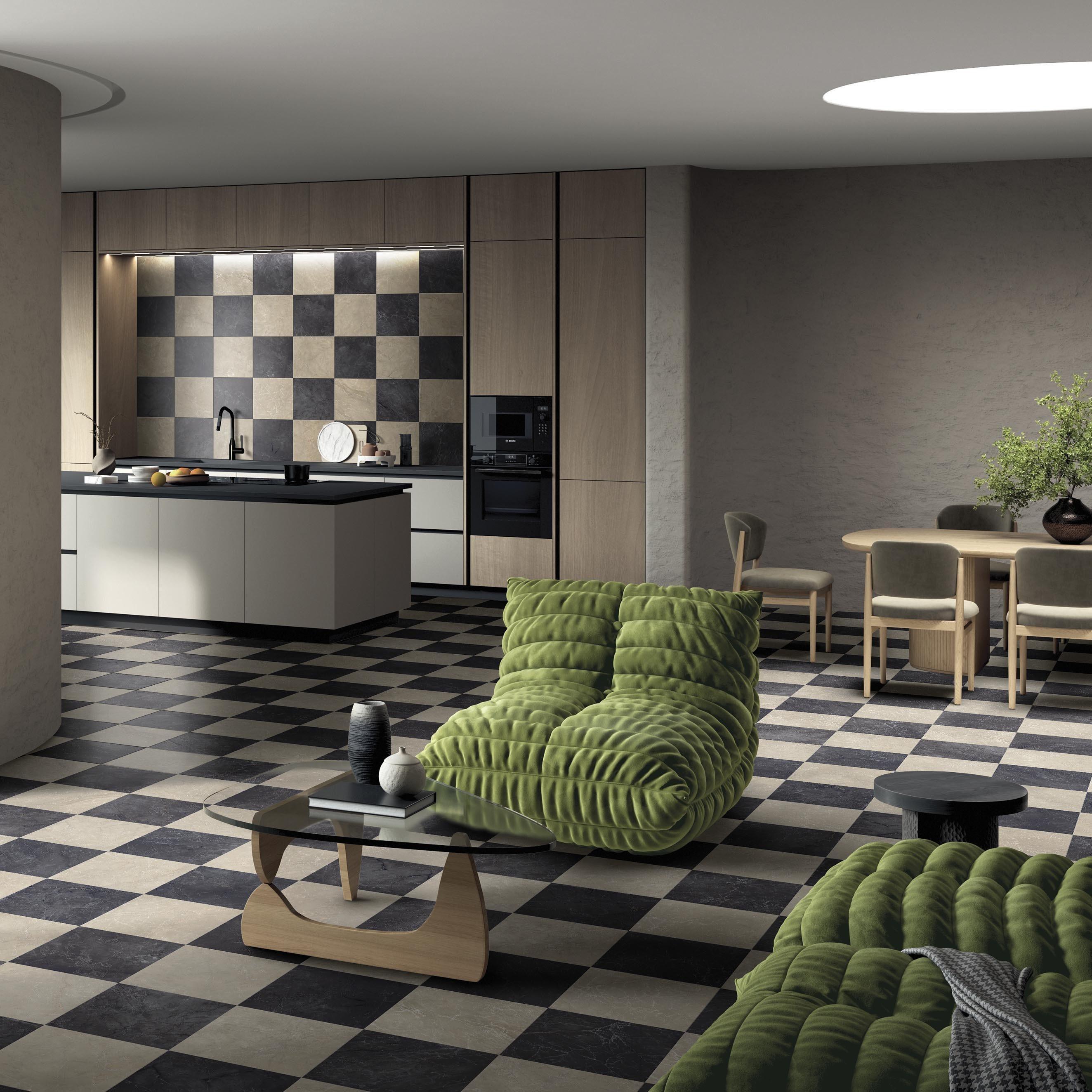 Marmo Nero Matte Porcelain Tile