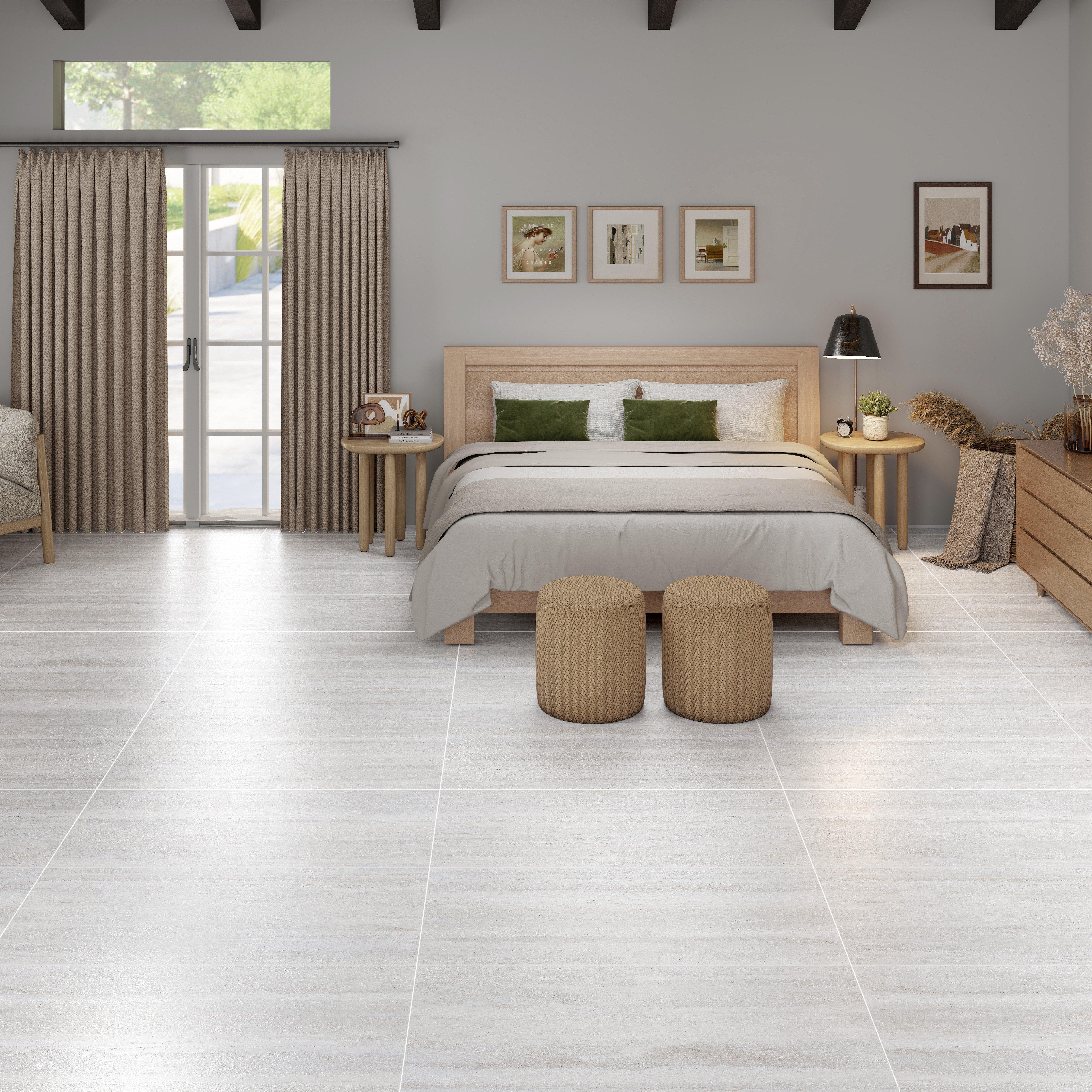 Windham Ivory Satin Porcelain Tile