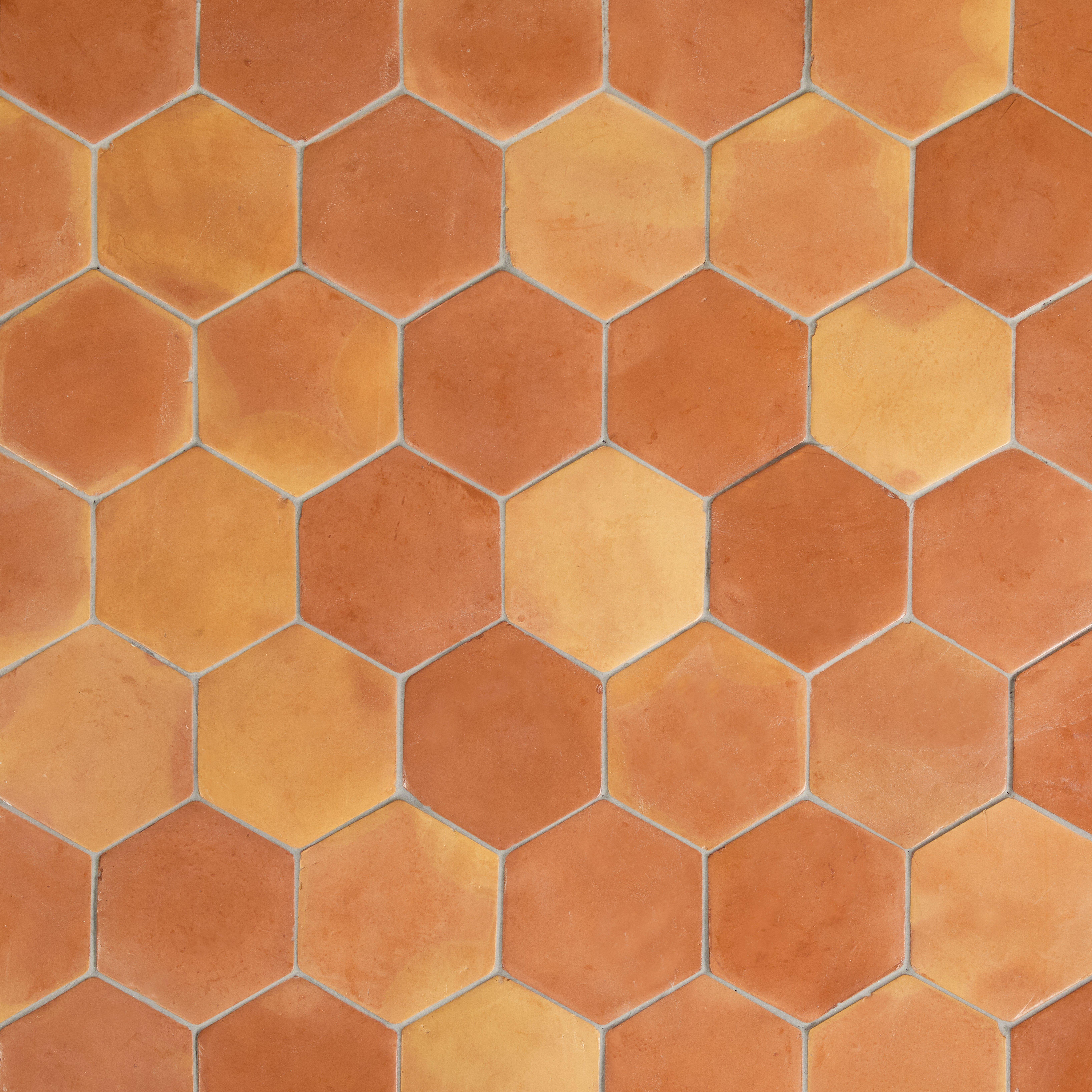Sealed Hexagon Matte Saltillo Tile